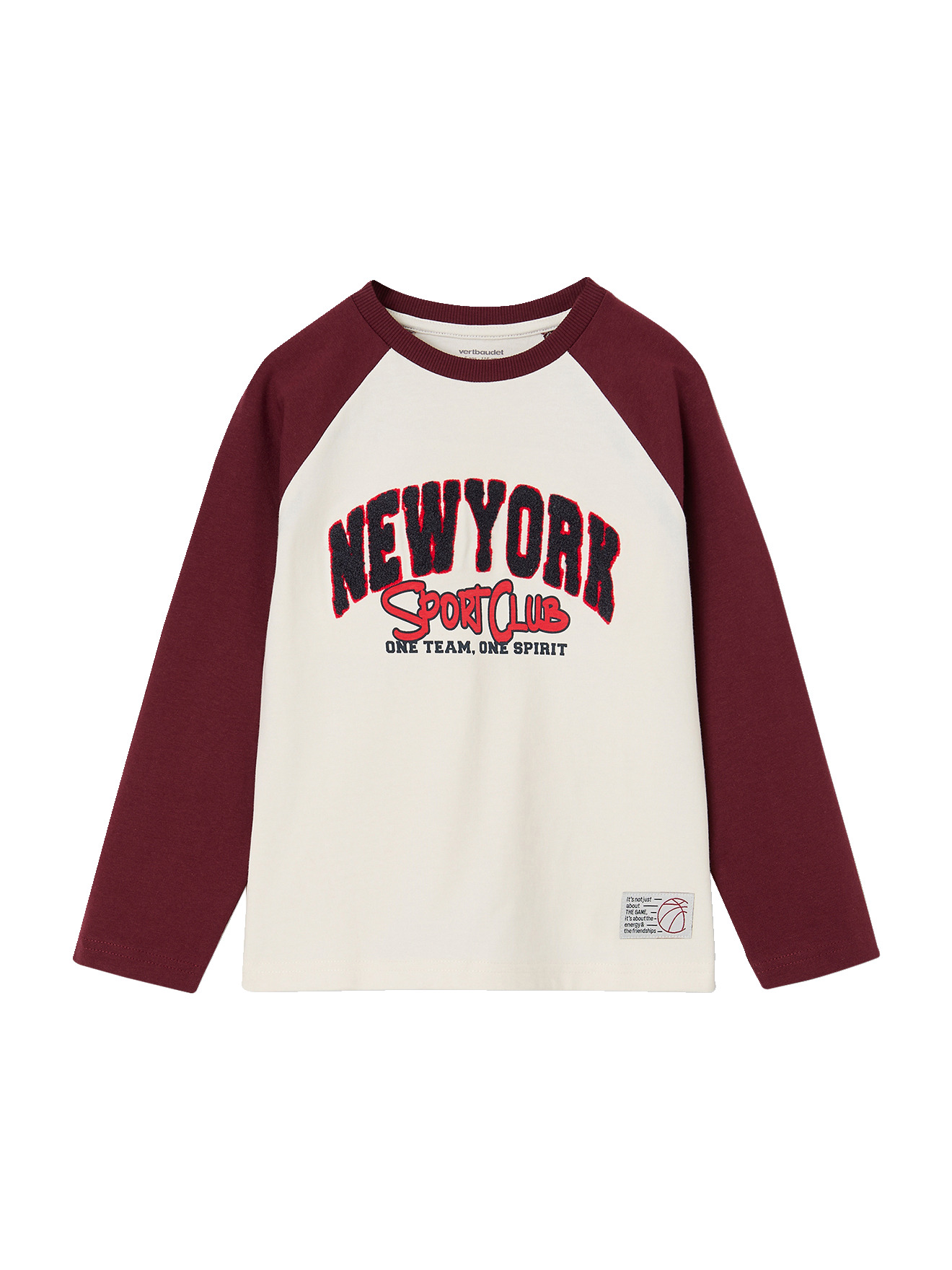 T-shirt manches longues raglan, VERTBAUDET