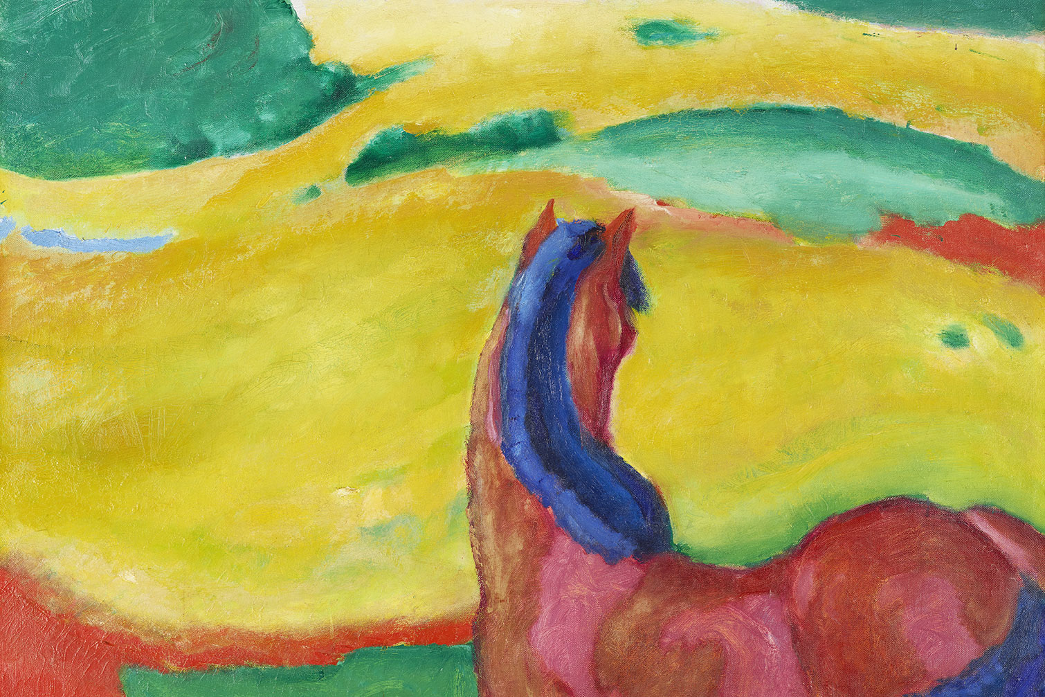 Tableau célèbre de Franz Marc Chevaux dans le paysage, HEXOA