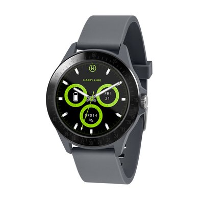 Fashion Smart Watch in Grey with Black Bezel HARRY LIME
