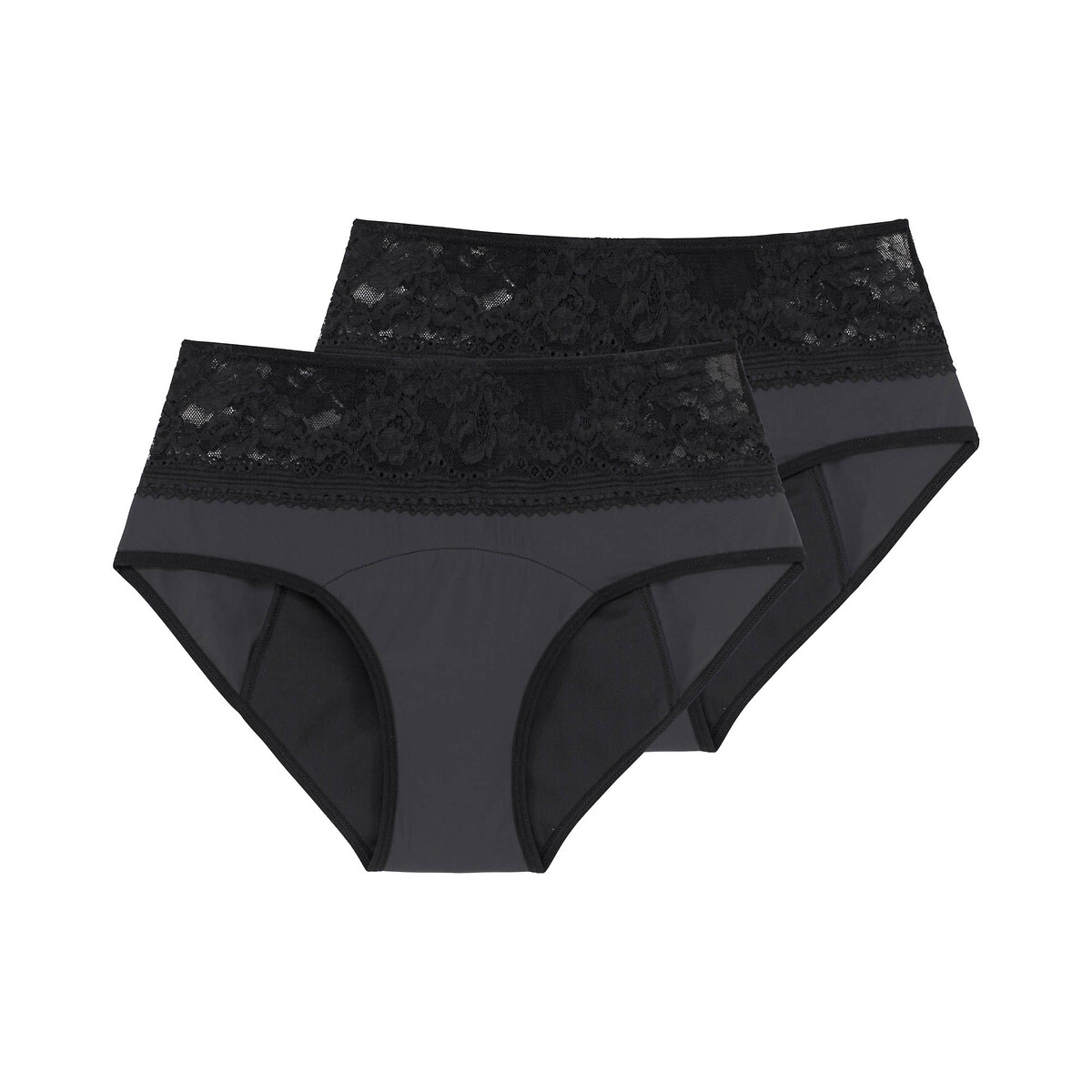 Pack of 2 Eco Moon Lace Recycled Period Knickers