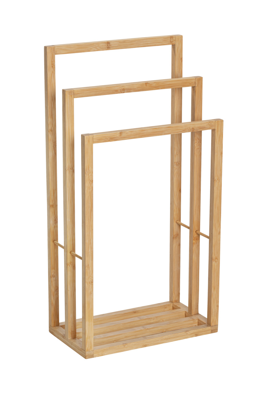 Porte-serviettes sur pied 3 barres BAMBUSA, WENKO