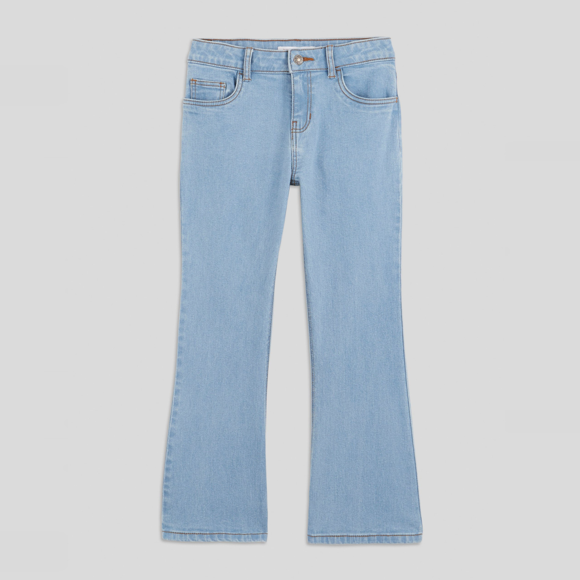 Jean flare en coton BIO, certifié OEKO-TEX, MONOPRIX KIDS