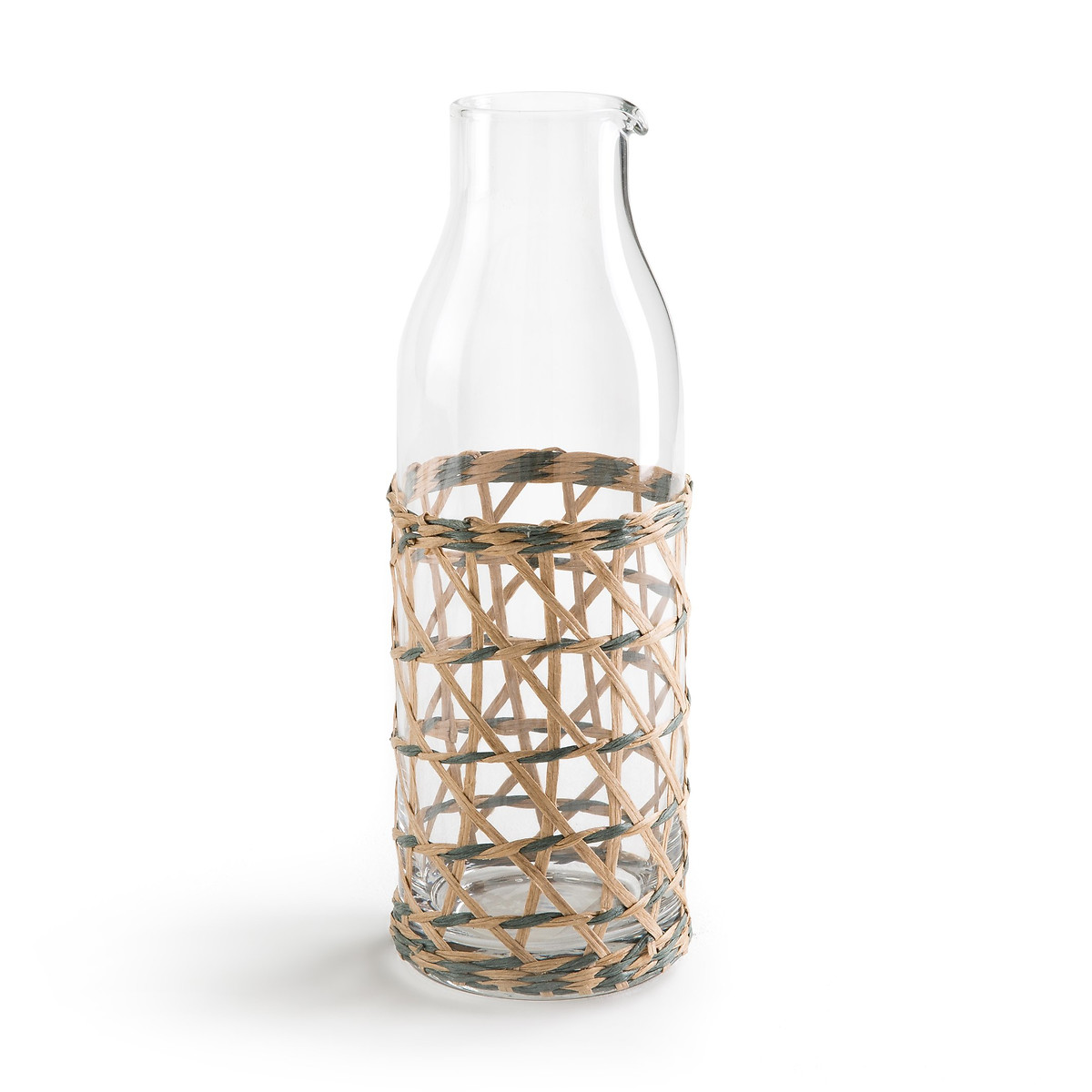 Qualimna Glass Water Carafe with Braiding