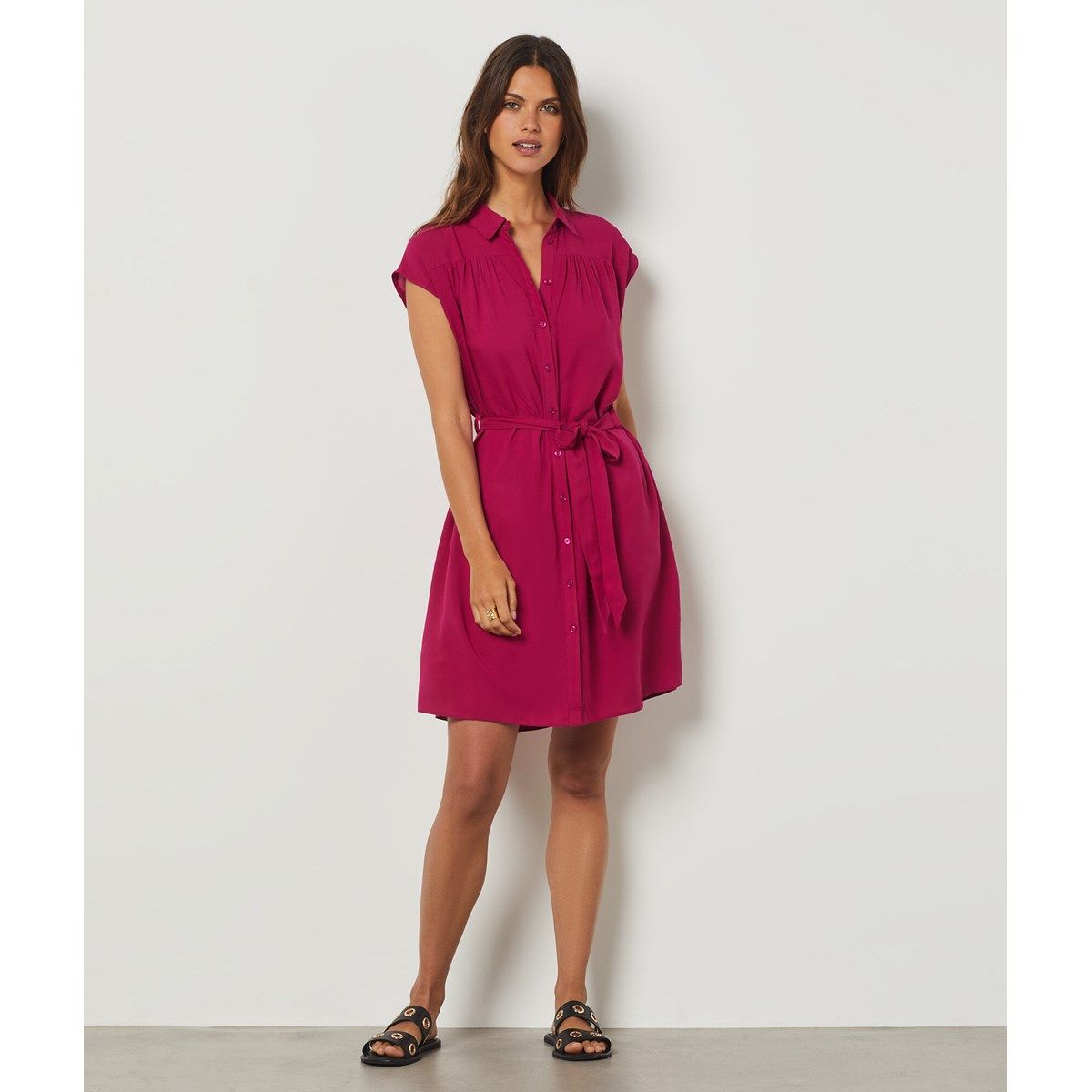 Robe rose la redoute hot sale