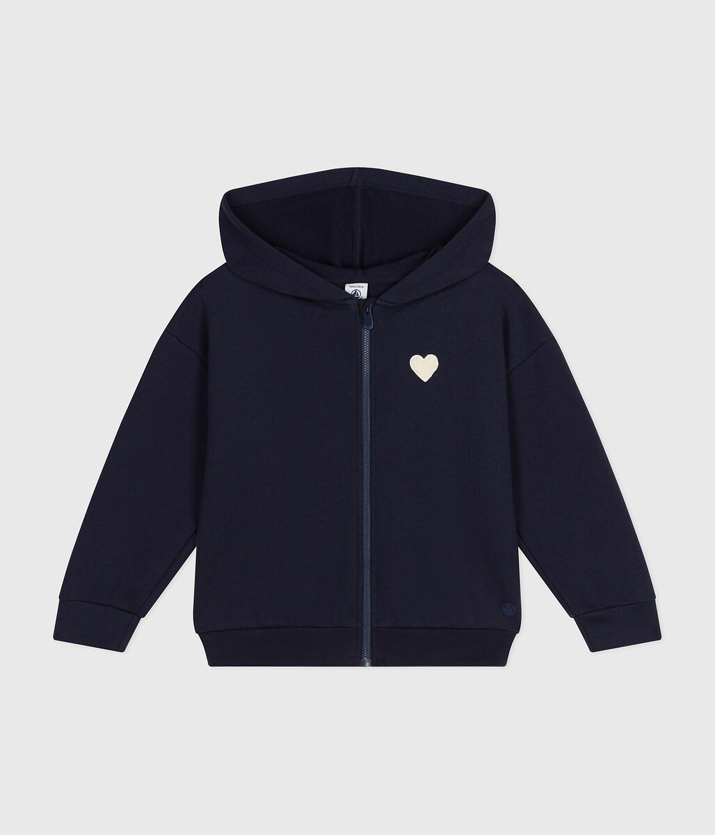 Zip-Up Hoodie in Lightweight Fleece, PETIT BATEAU