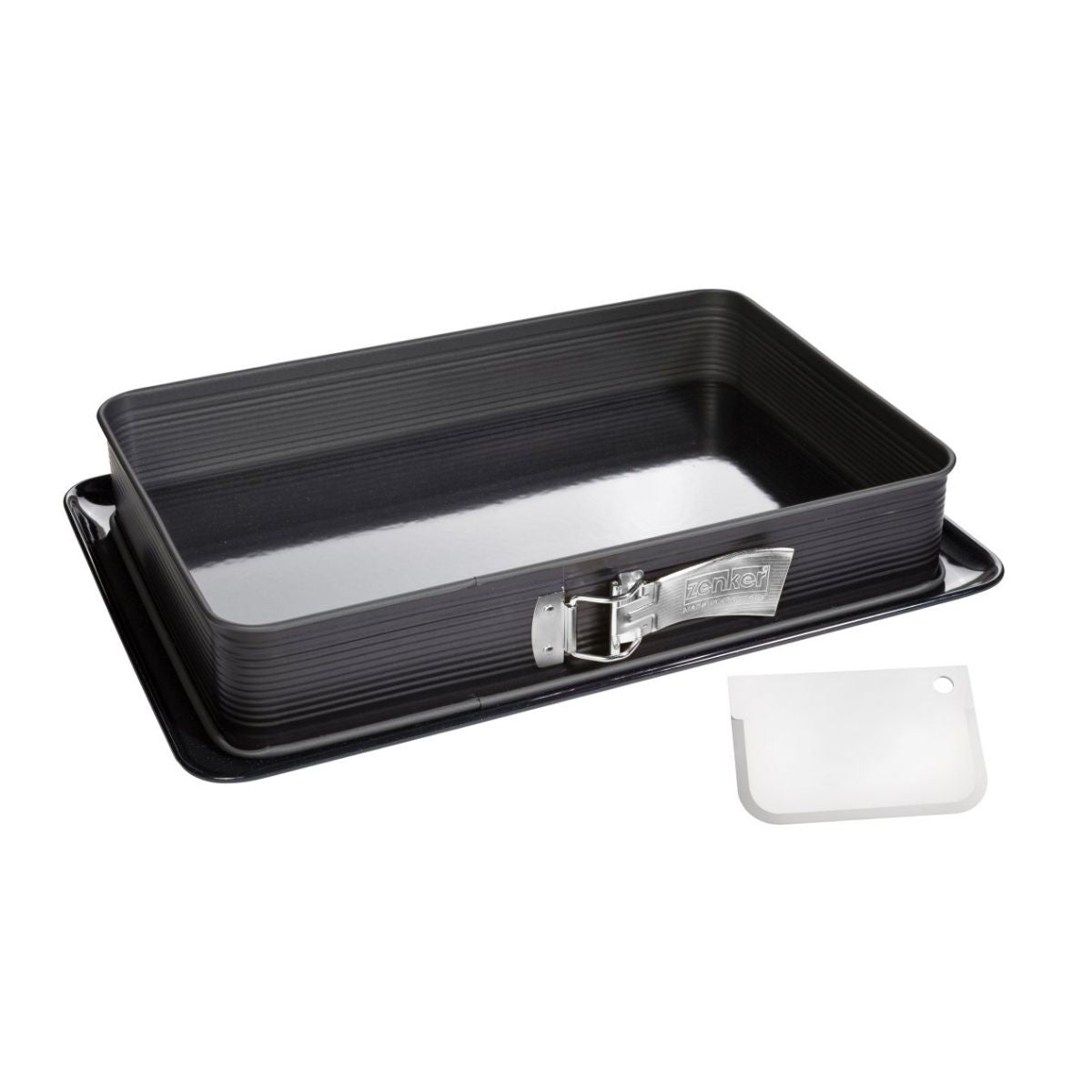 Moule à charnière rectangulaire et sa spatule, ZENKER