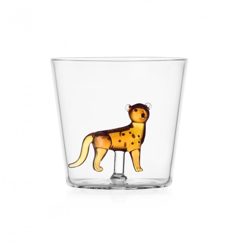 Verre à eau guépard SAVANNAH Cheetah, ICHENDORF