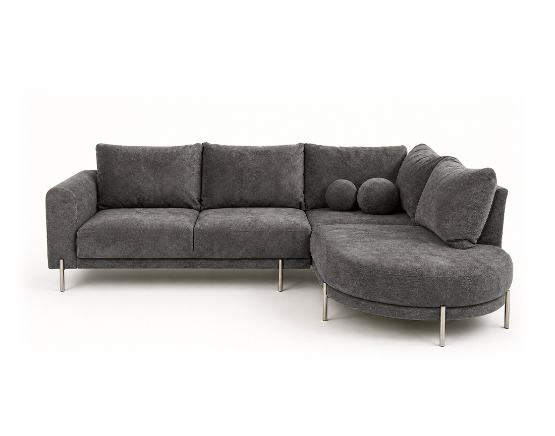 Canapé d'Angle droit 4 places - GABIN, BEST MOBILIER