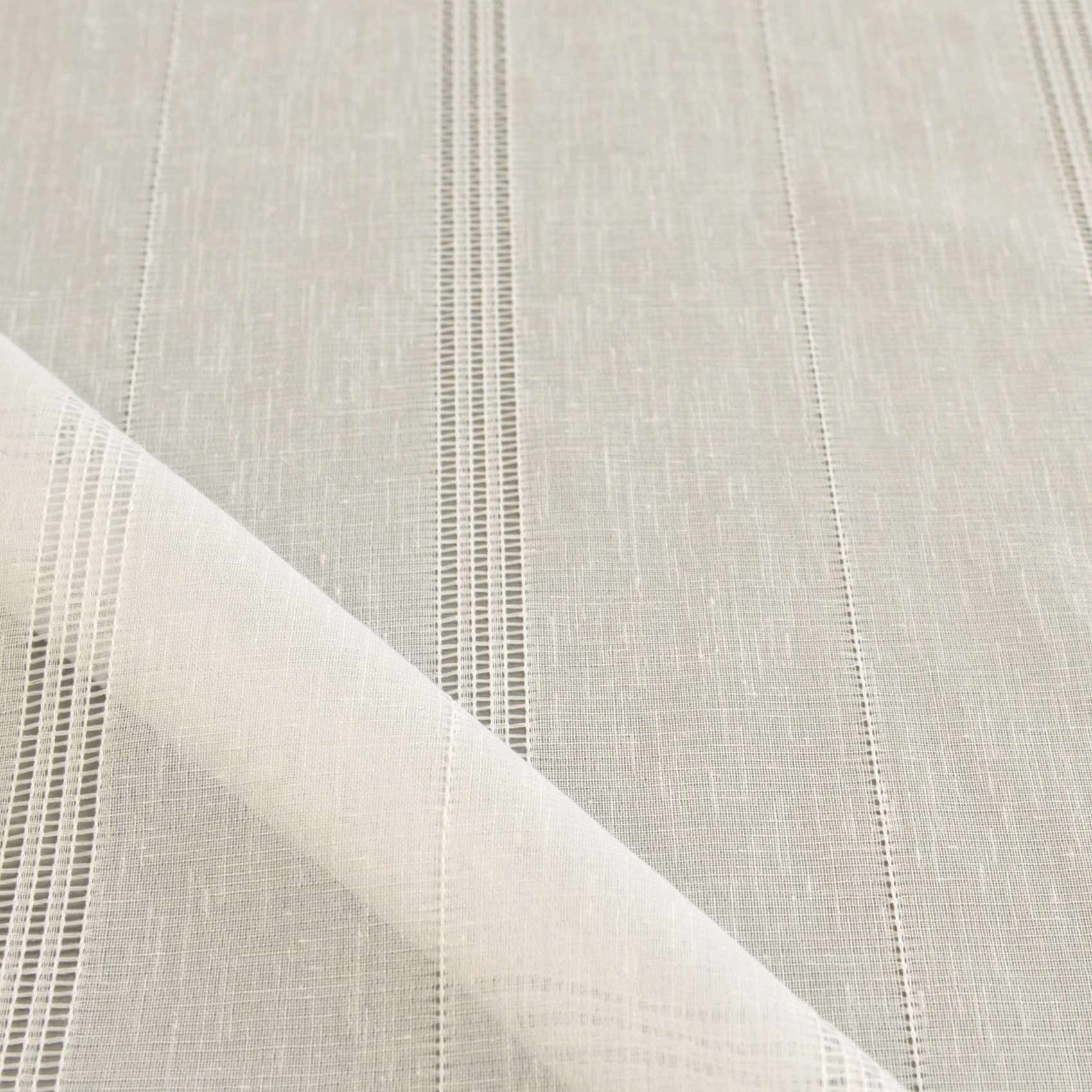 Tissu voile à rayures point du jour - QABANE, HOME MAISON