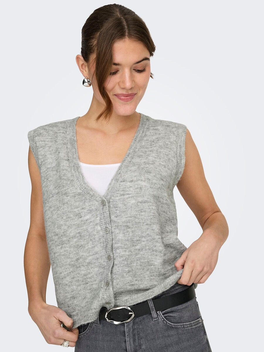 Gilet sans manches col V, ONLY