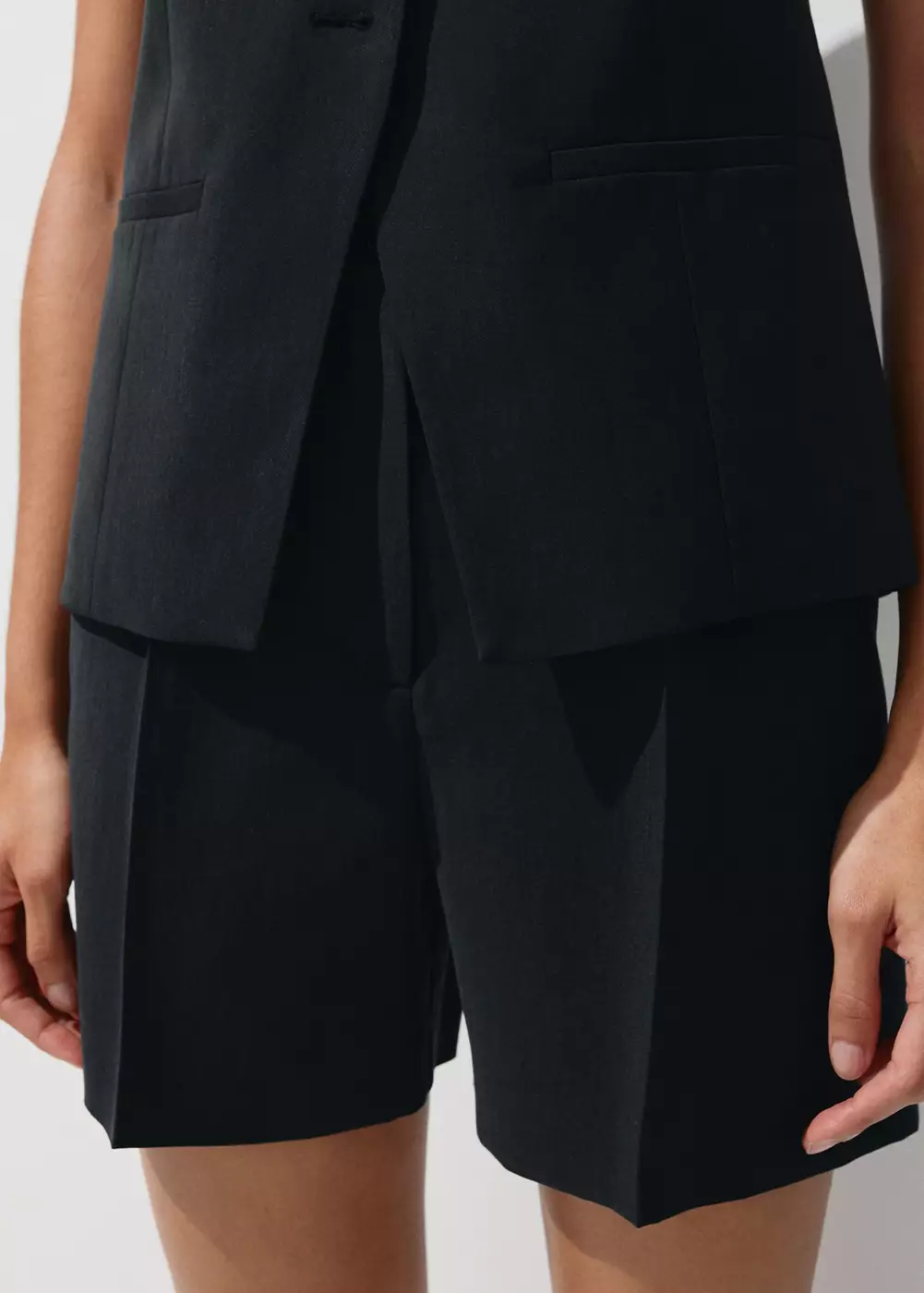 Bermuda droit taille normale, MANGO