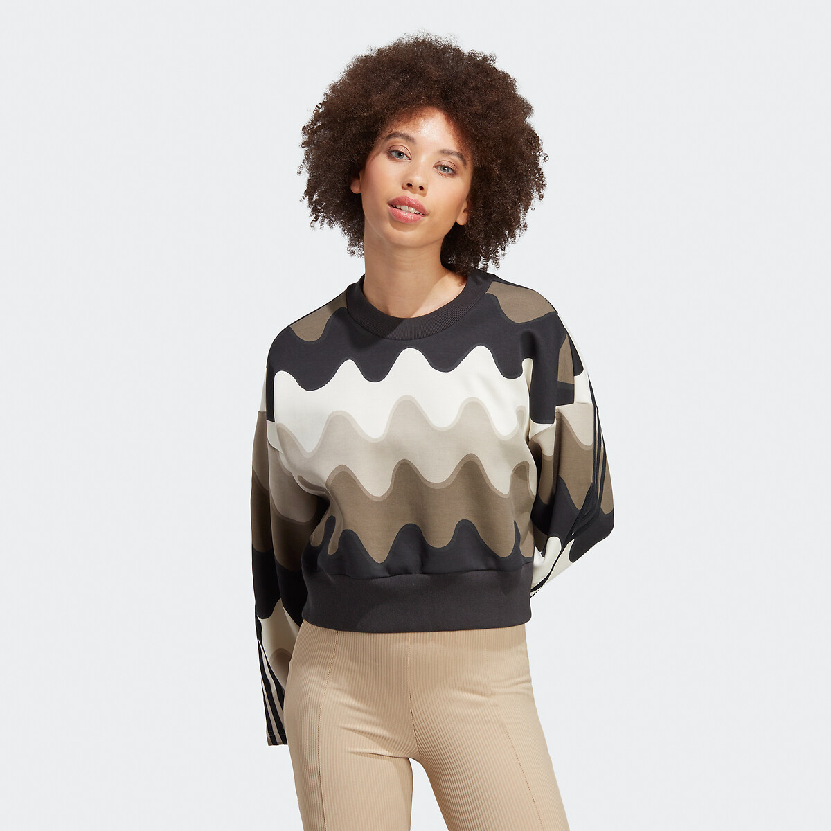 Marimekko Future Icons 3-Stripes Sweatshirt in Cotton Mix