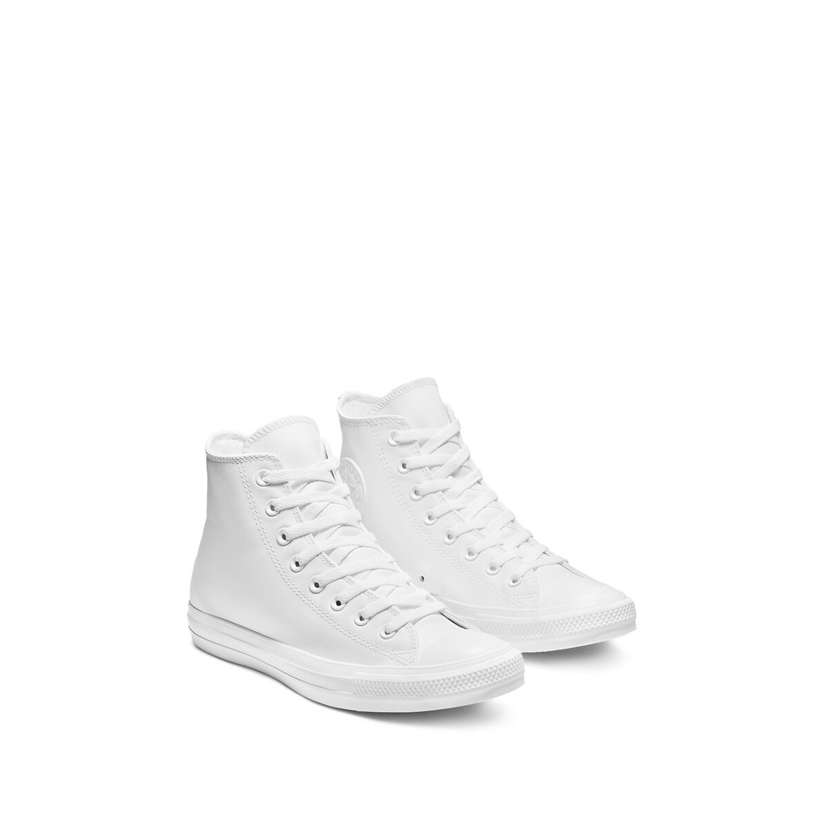 Chuck taylor all star mono leather hi high top trainers , white, Converse |  La Redoute