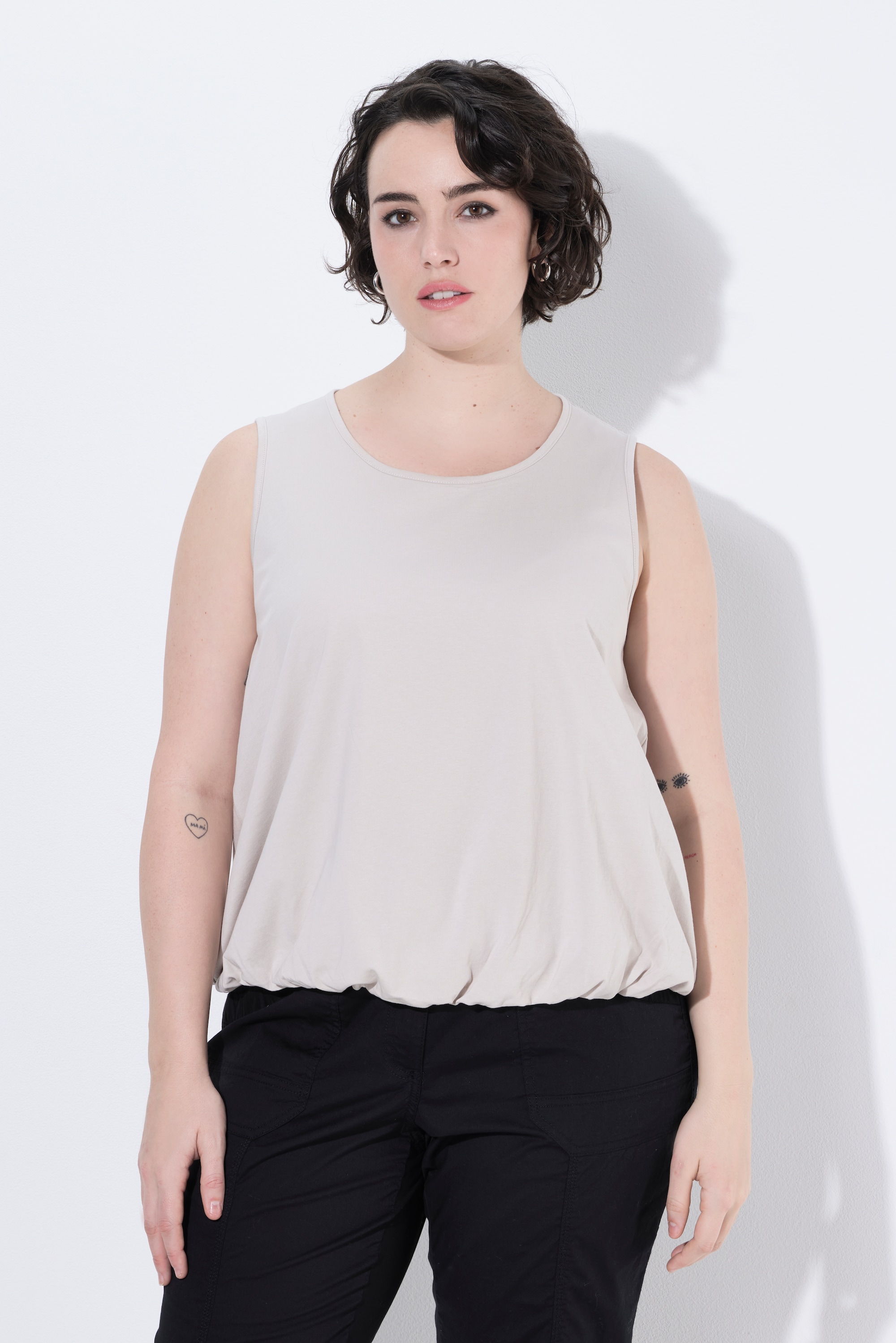 Top, ourlet ballon, coupe classique, ULLA POPKEN