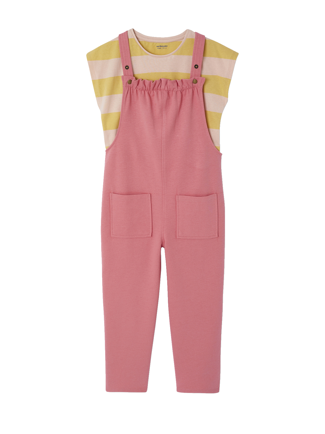 Ensemble t-shirt et salopette, VERTBAUDET