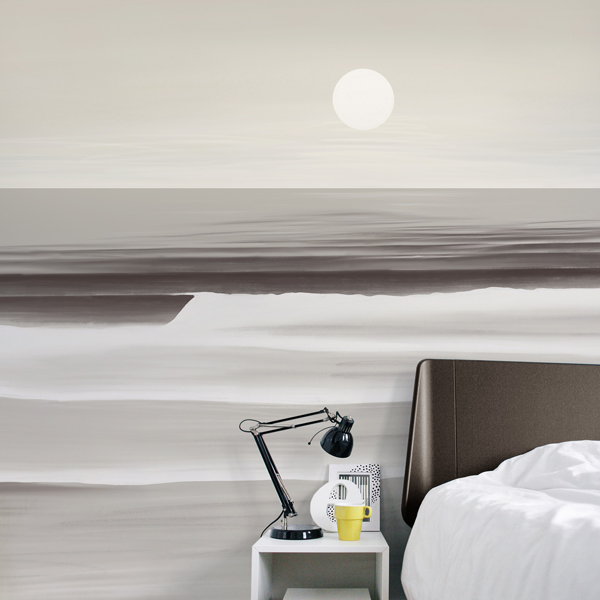 Papier peint panoramique Sunset, Beige 170 x 250cm, ACTE DECO