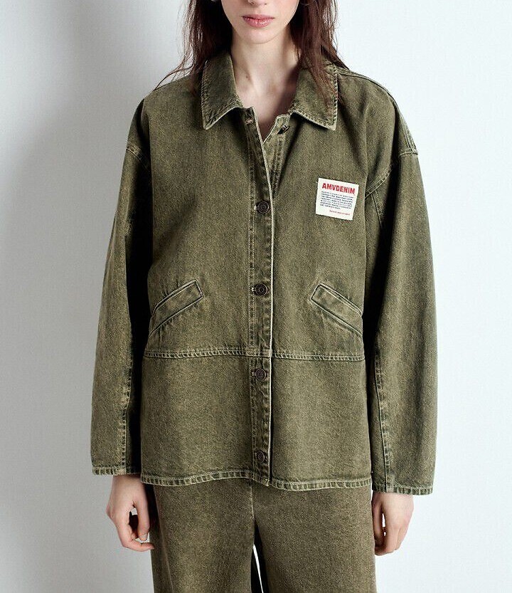 Veste ample boutonnée en denim, UZATOWN, AMERICAN VINTAGE