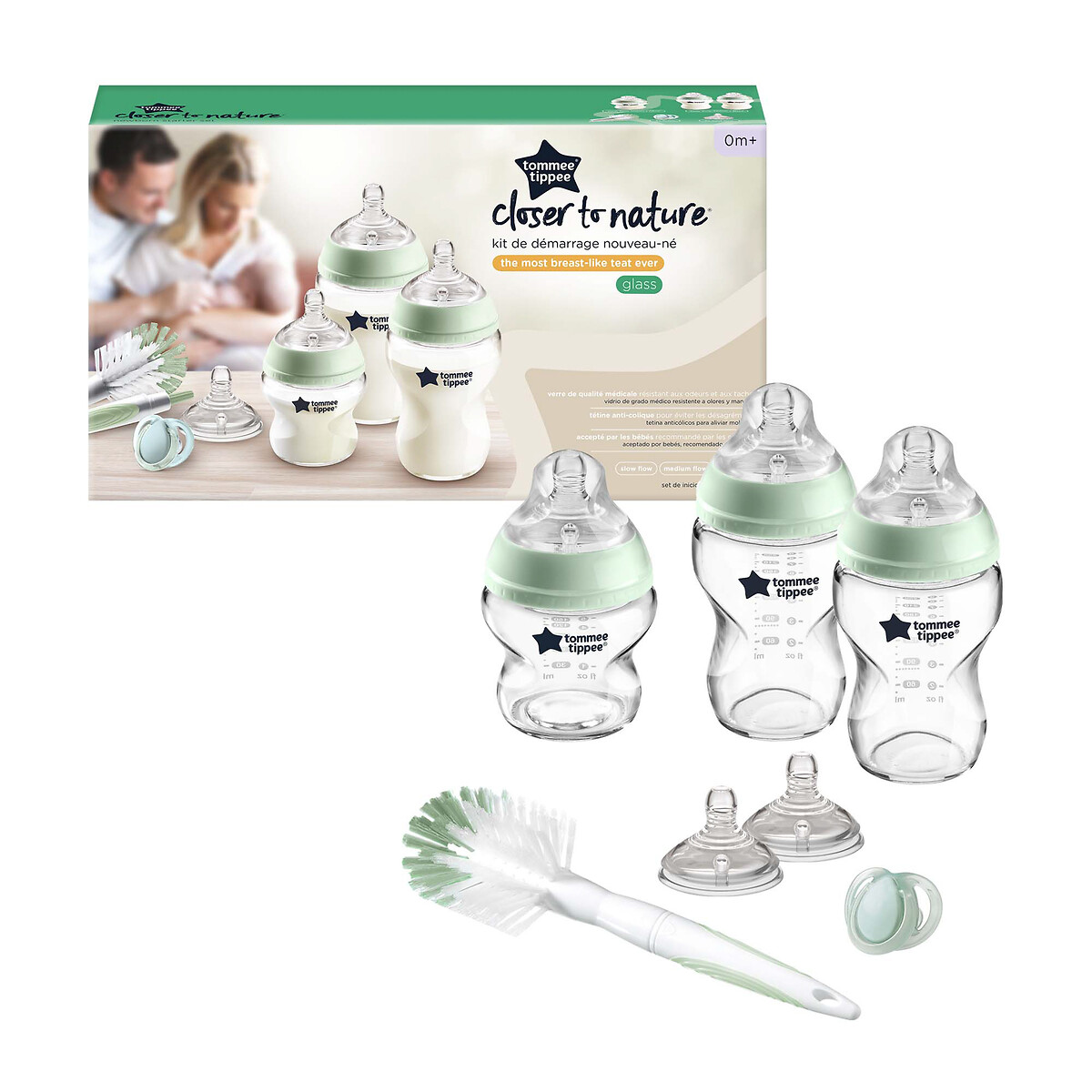 Tommee Tippee 2 Sucettes Breast Like Nuit 0-6