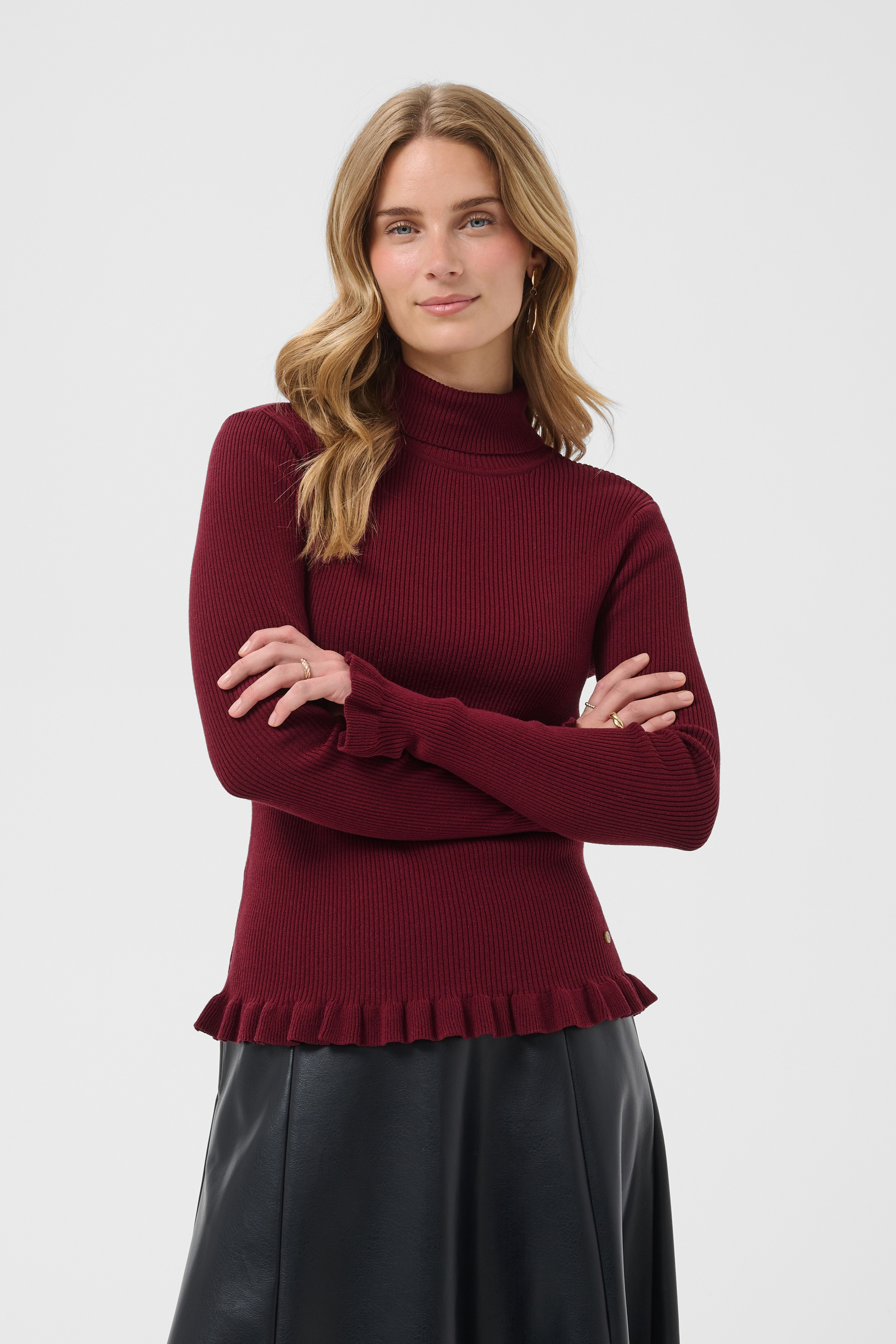 Pullover tricoté, CREAM