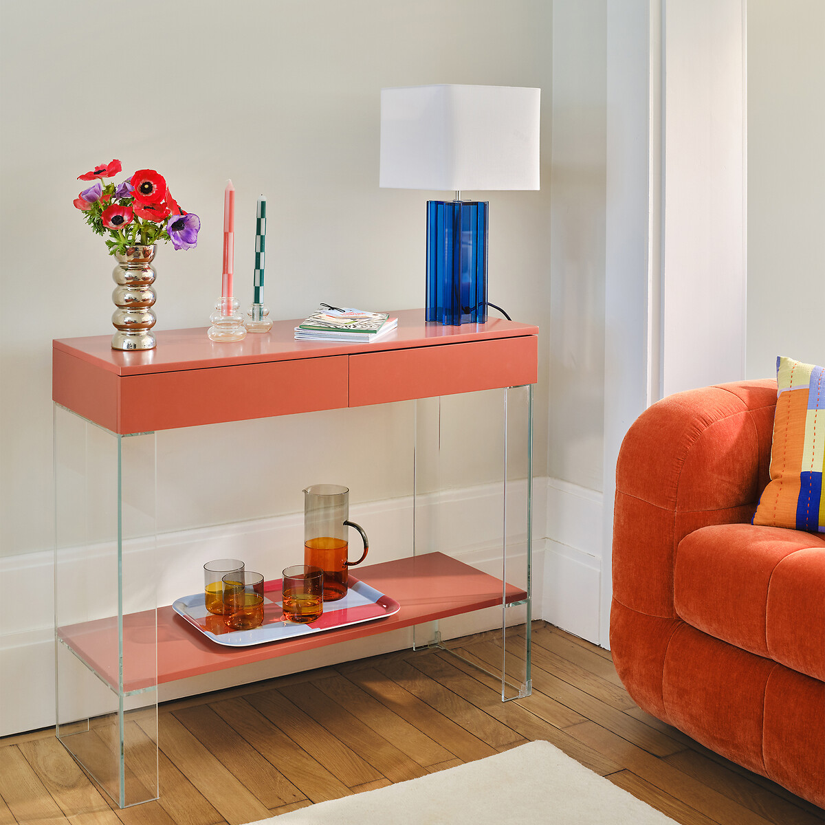 Vase fario, keramik in chrom-optik, h. 19 cm chrom La Redoute Interieurs