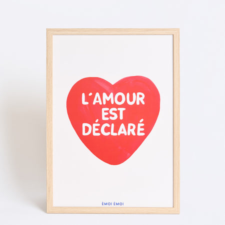 Affiche L'amour est déclaré, EMOI EMOI