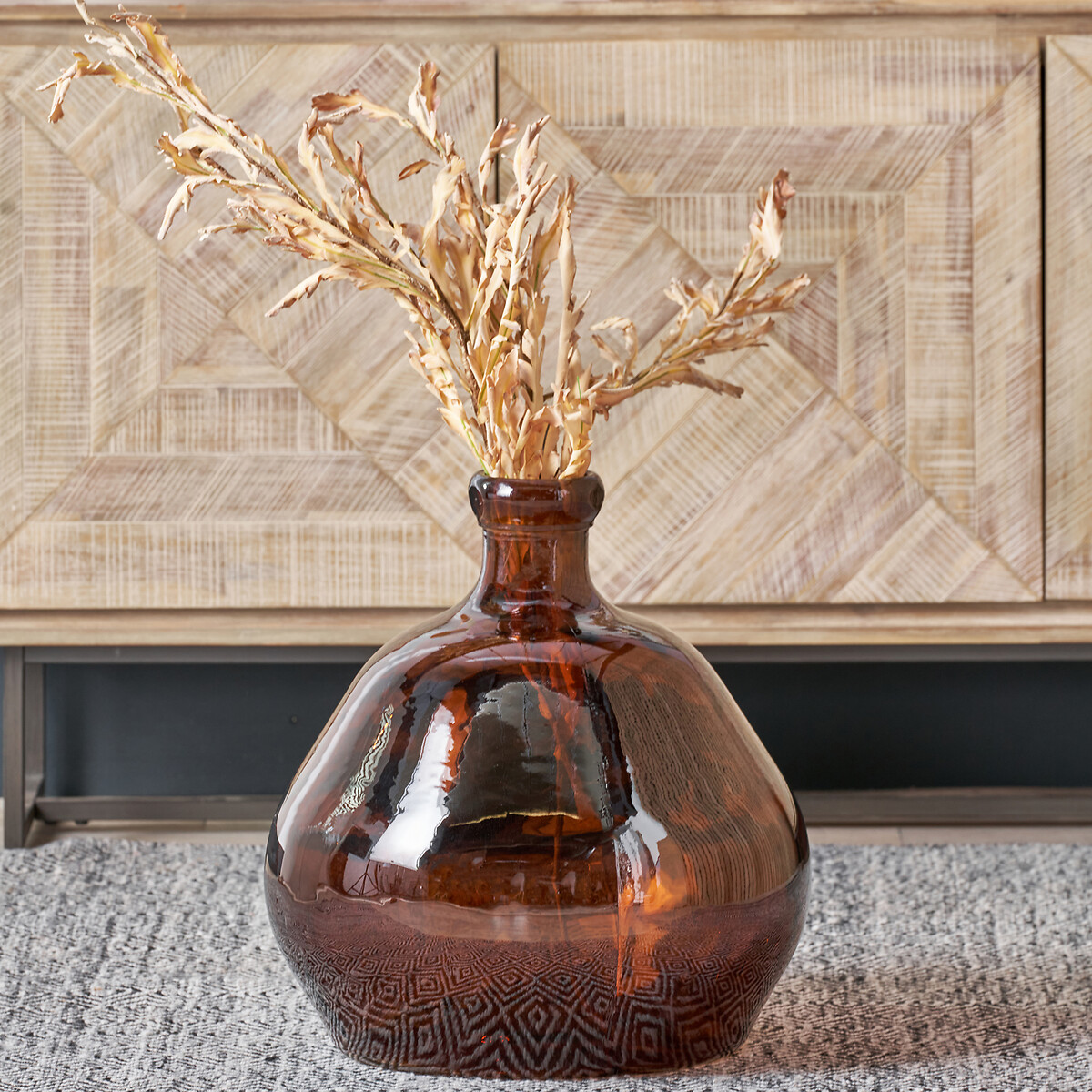 50cm Organic Shaped Recycled Glass Vase, ÉDITÉ