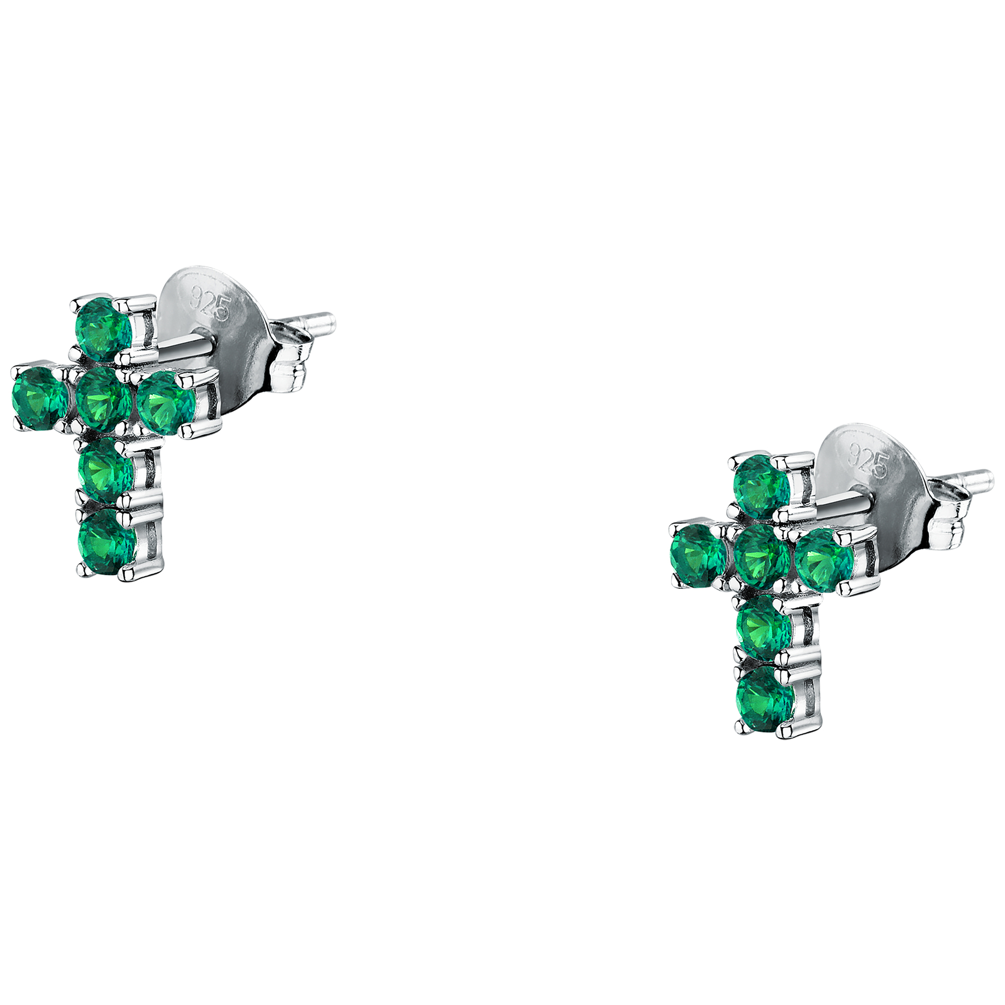 Boucles d'oreilles en Zircon/zircons Cubiques/argent 925/1000 Recyclé et Zircon, MORELLATO