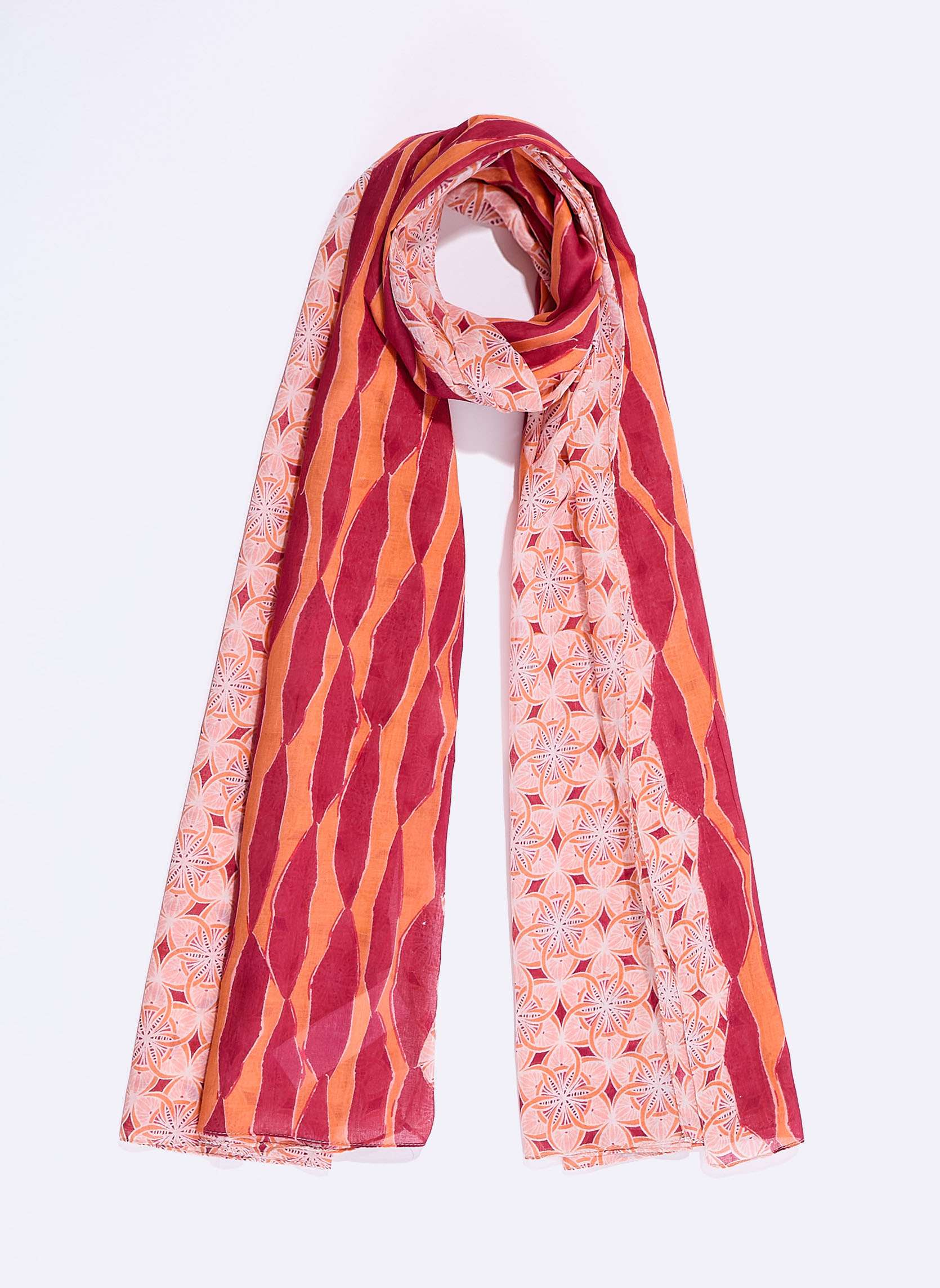 Etole voile de coton bio mix print NILONA, LA FIANCÉE