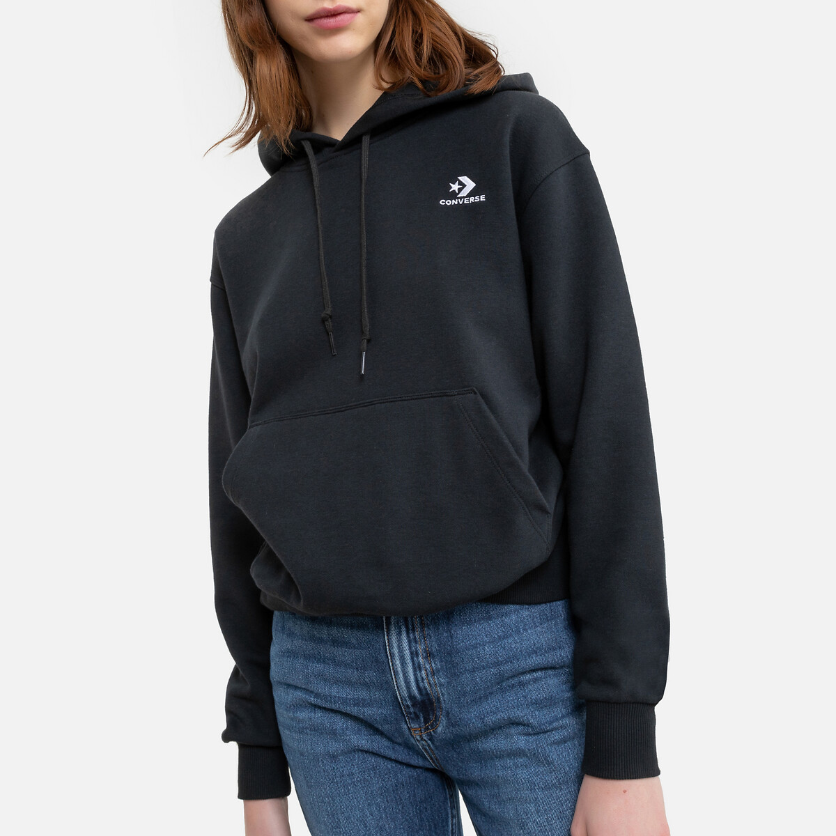 adidas mixed print cropped logo hoodie