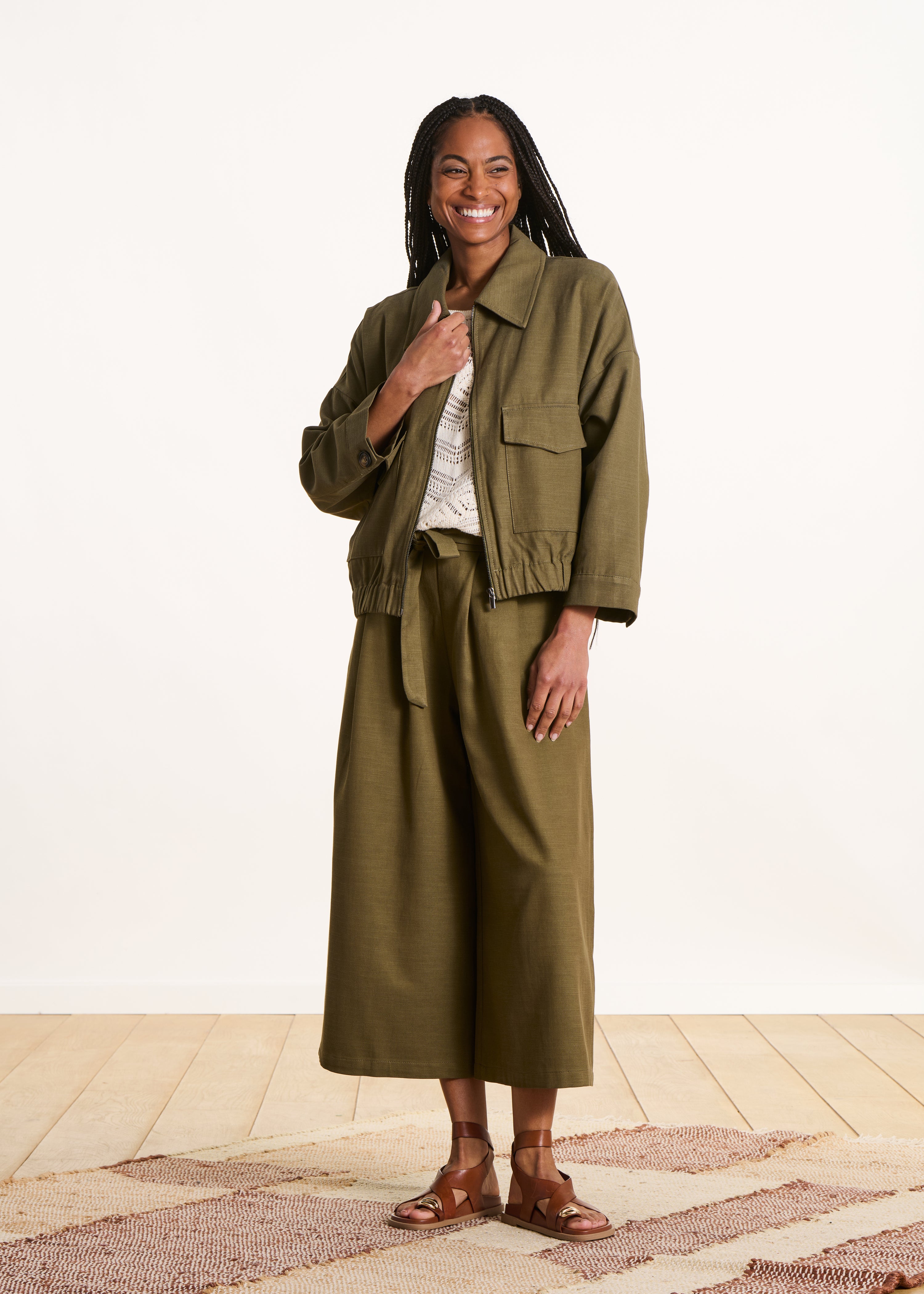 Blouson zippé col chemise, LA FEE MARABOUTEE