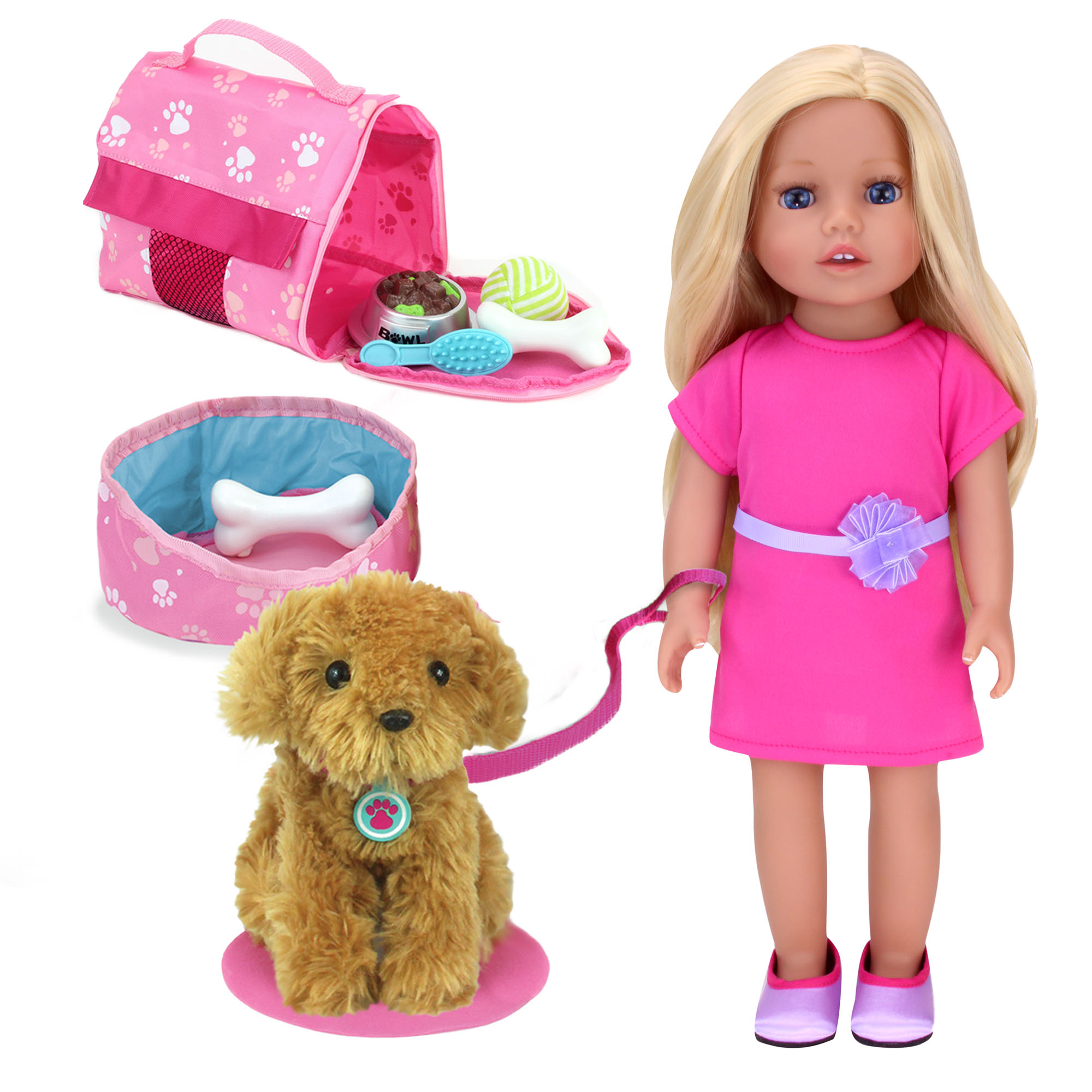 Poupée Chloe Avec Chien, TEAMSON KIDS