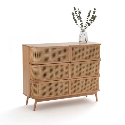 Laora Cane Chest of 6 Drawers LA REDOUTE INTERIEURS