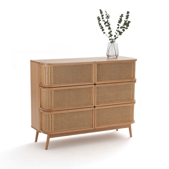 Laora Cane Chest of 6 Drawers - LA REDOUTE INTERIEURS