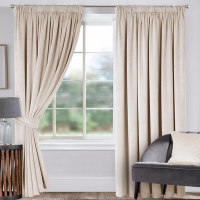 Clever Velvet Lined Pencil Pleat Curtains SO'HOME