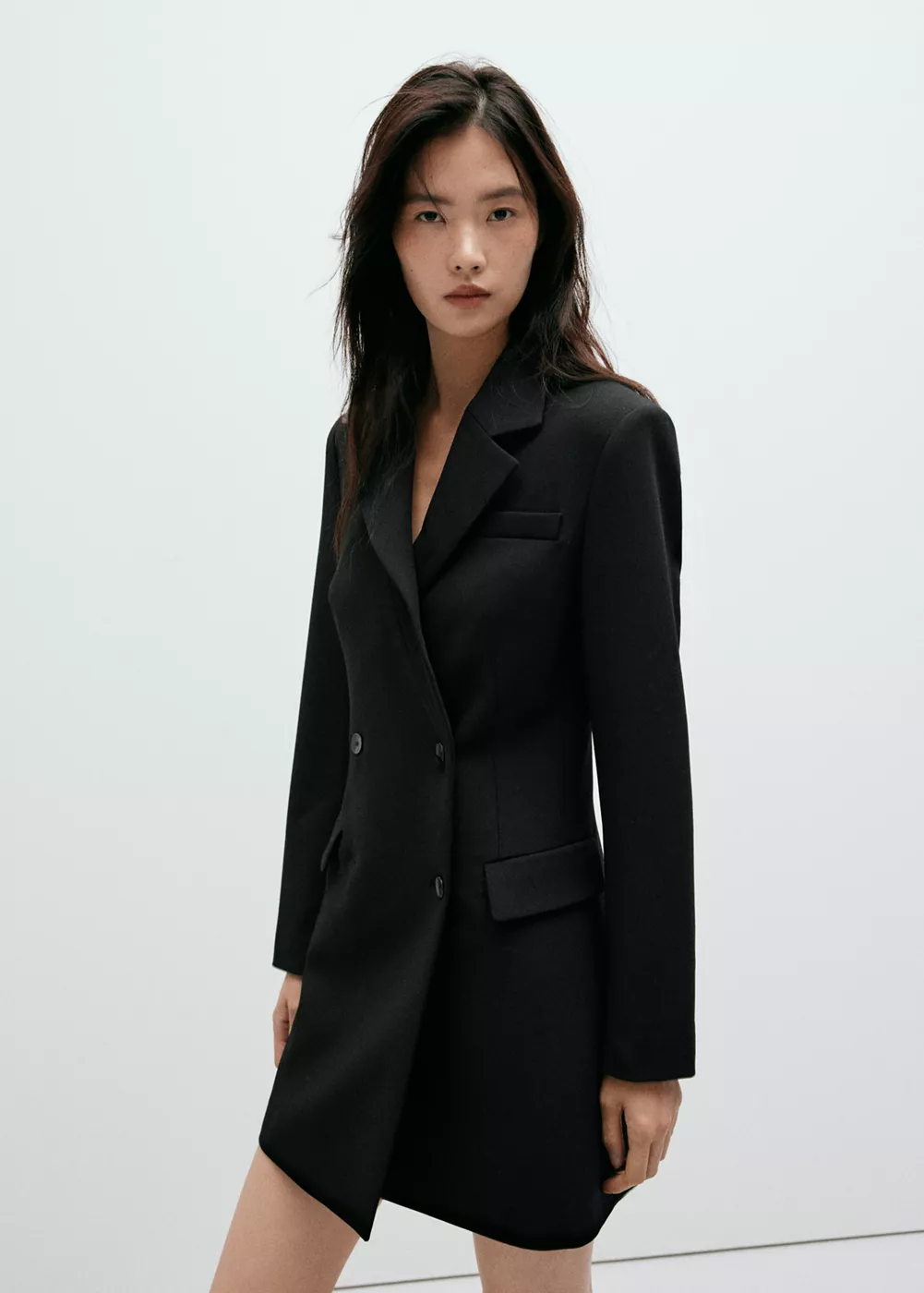 Robe style blazer à double boutonnage, MANGO
