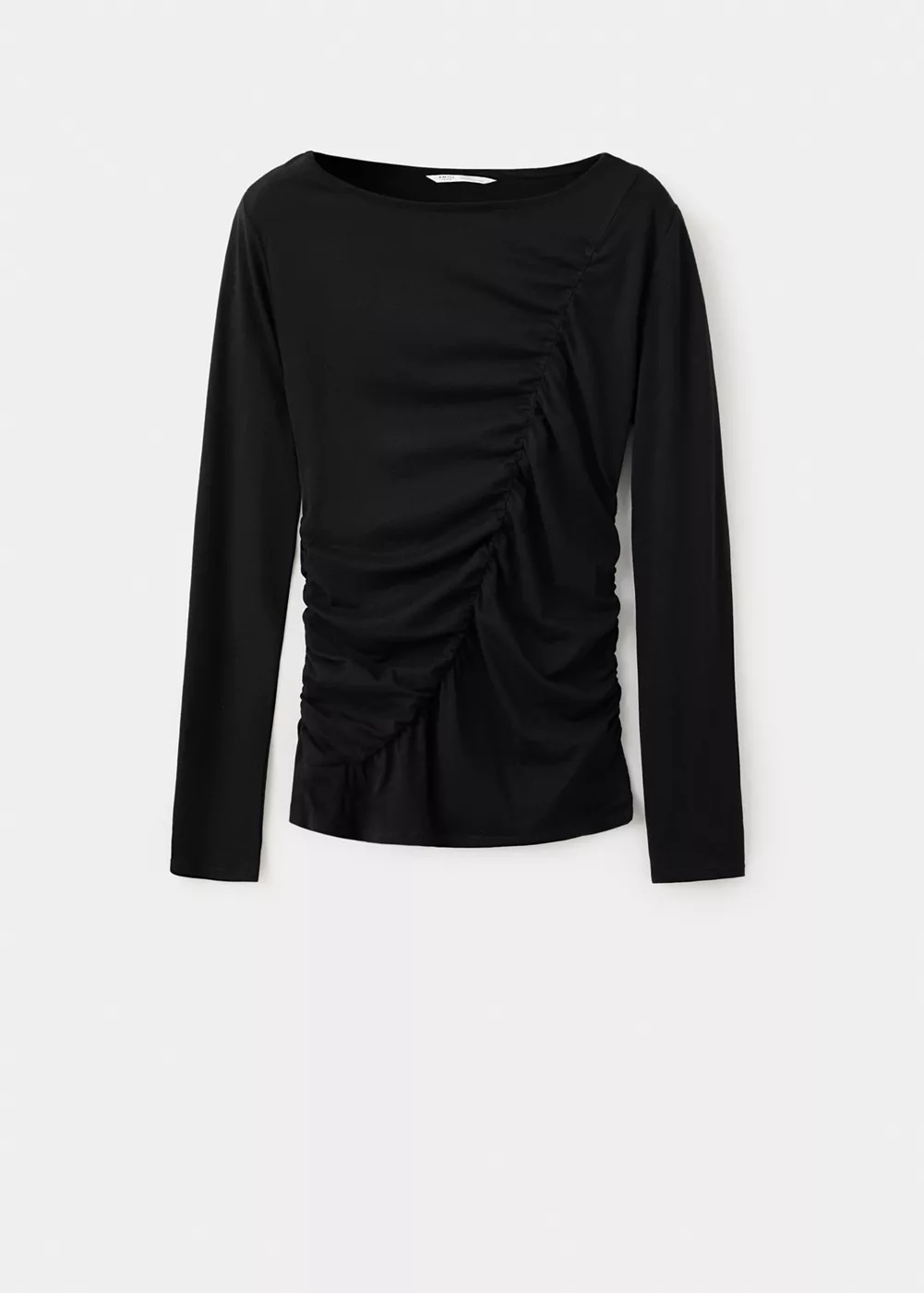 T-shirt coton drapé, MANGO TEEN