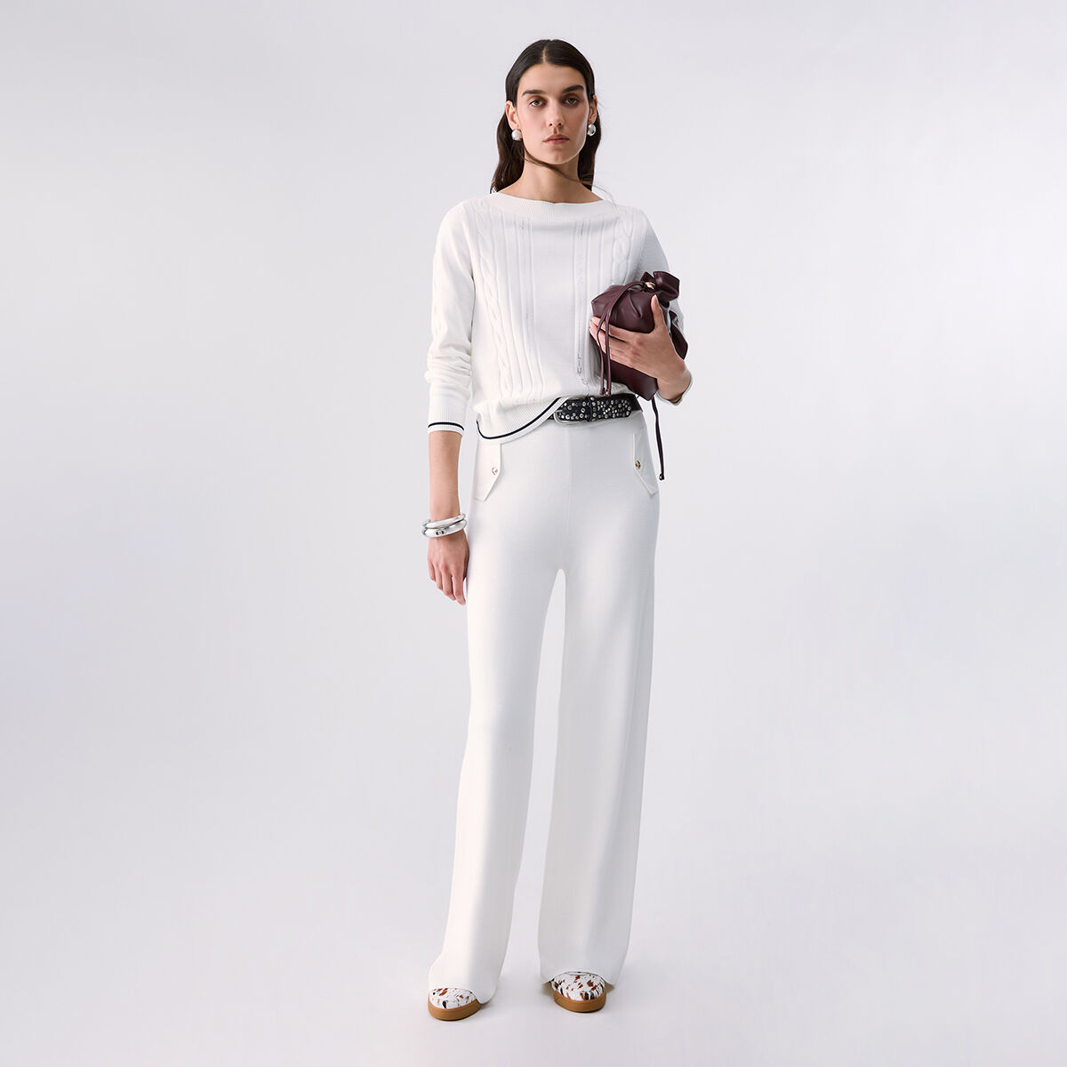 Pantalon en maille jacquard, LIU JO