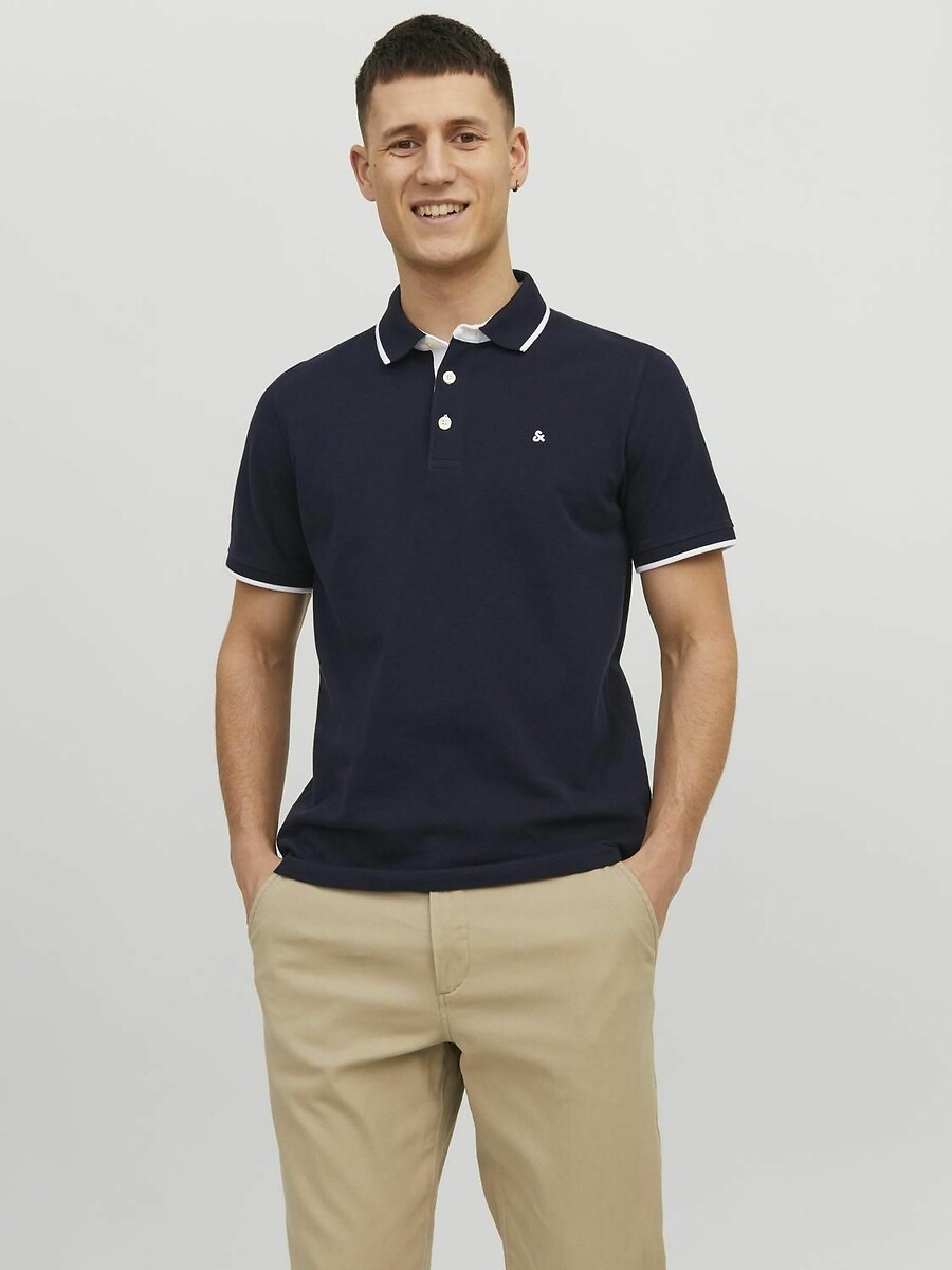 Polo manches courtes en maille piquée