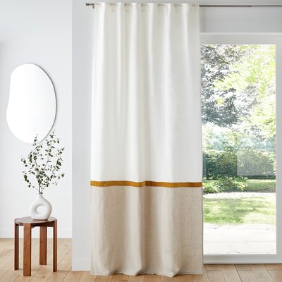 Onega x Velvet Linen and Velvet Hidden Tab Curtain LA REDOUTE INTERIEURS