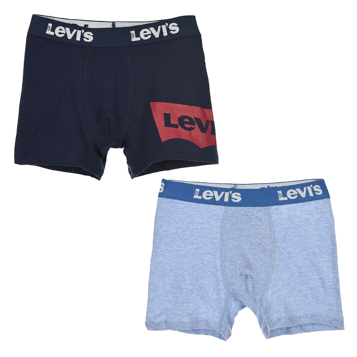 Pack of 2 boxers in cotton, 10-16 years , blue, Levi's Kids | La Redoute