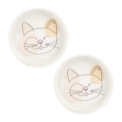 Abstract Collection Set Of 2 Cat Bowls 13cm MASON CASH
