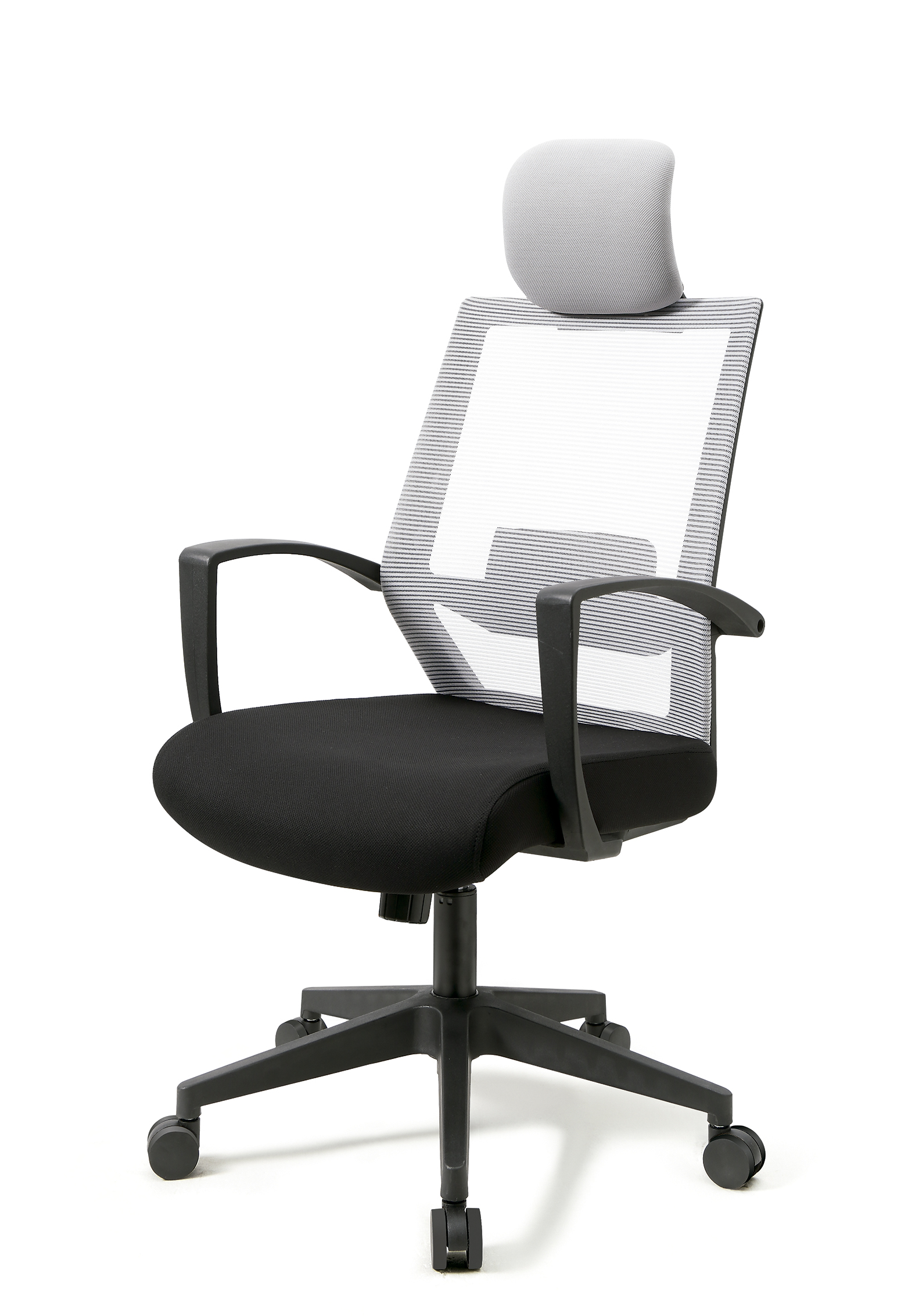 Fauteuil de bureau à roulettes en tissu, MAX, HISPANOHOGAR