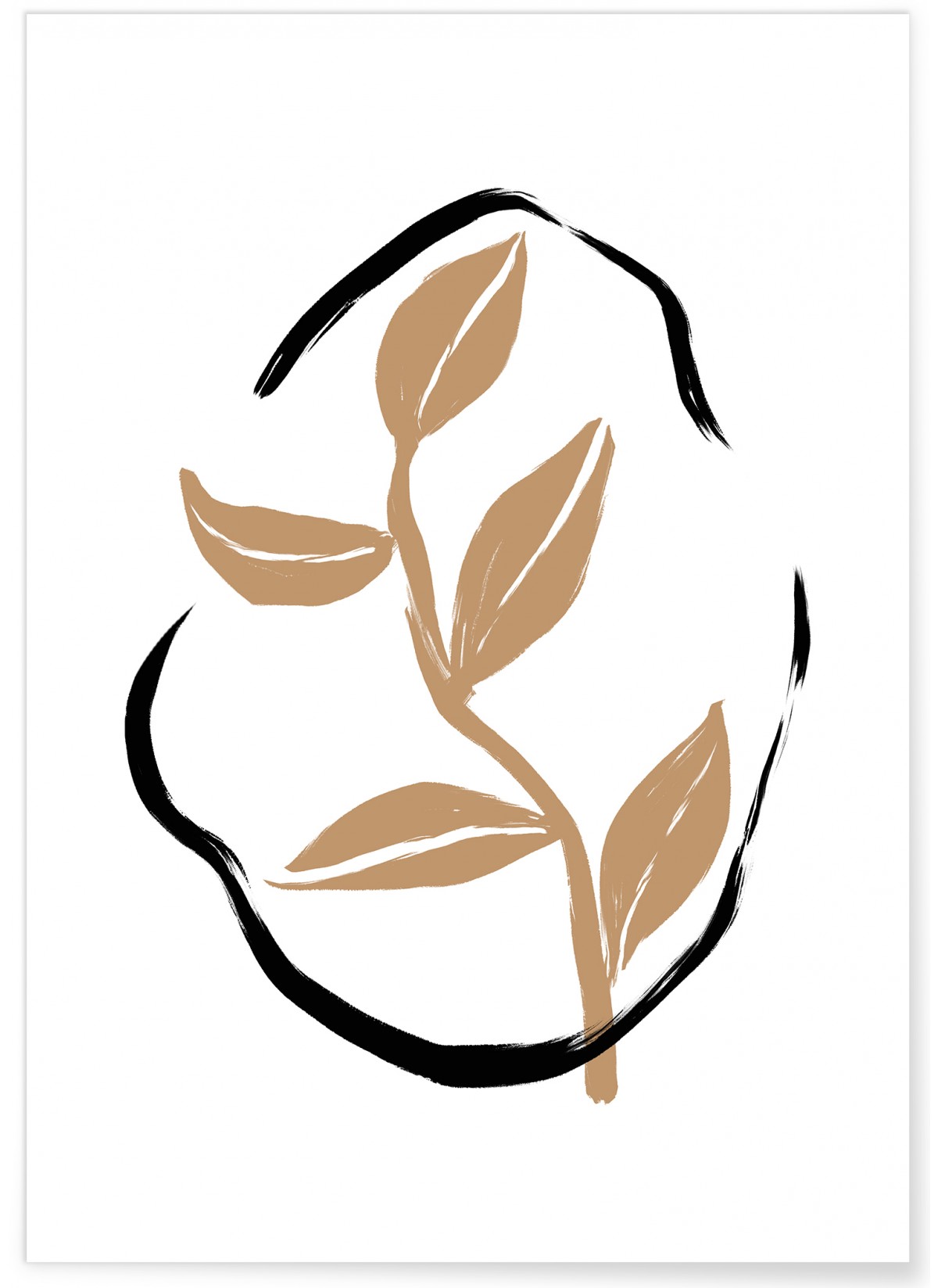 Affiche Abstract Feuille 2, L'AFFICHERIE