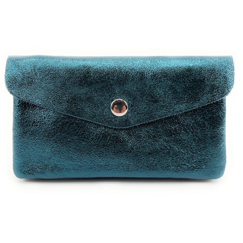 Sac pochette bleu turquoise La Redoute