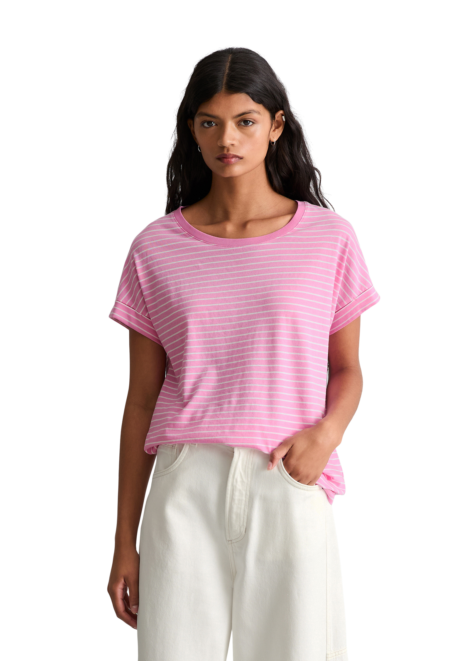 T-shirt regular en single jersey doux, MARC O’POLO DENIM