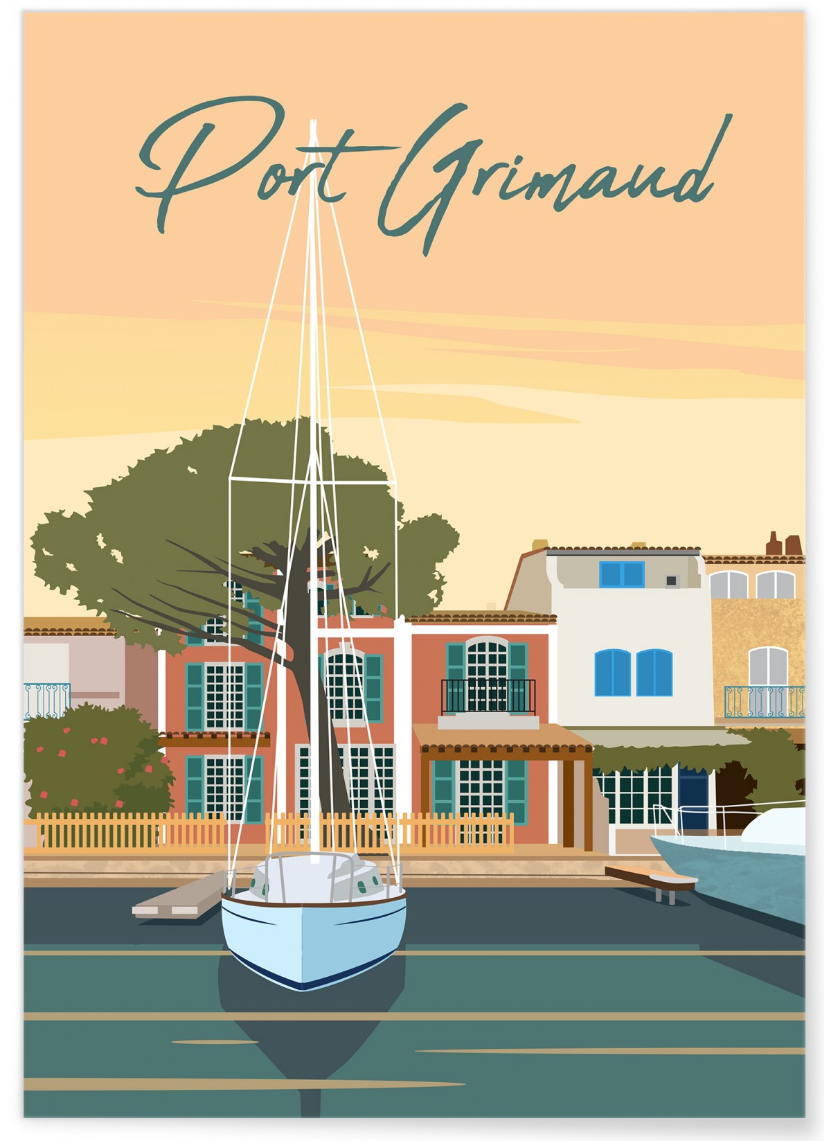 Affiche ville Port Grimaud, L'AFFICHERIE