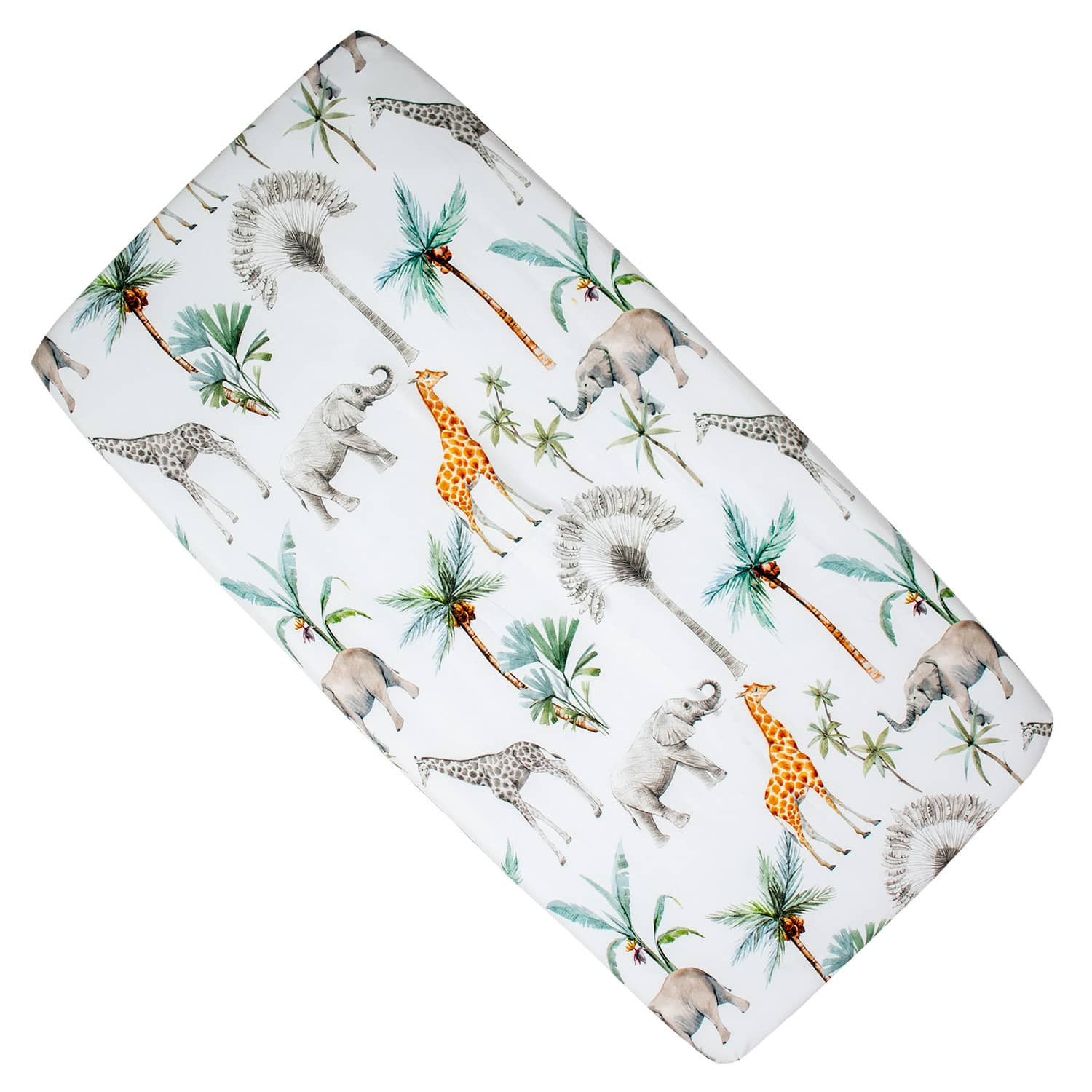 Drap housse berceau en satin de coton SAFARI, SEVIRA KIDS