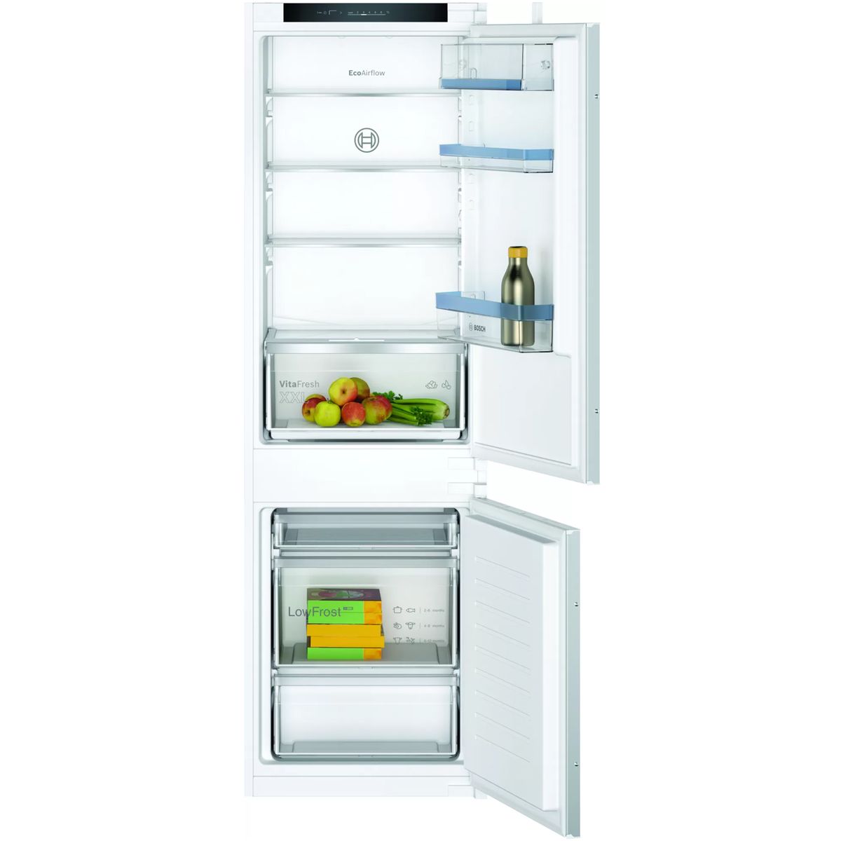 Réfrigérateur combiné intégrable à glissière 267l - kiv86vse0 intã©grable  Bosch