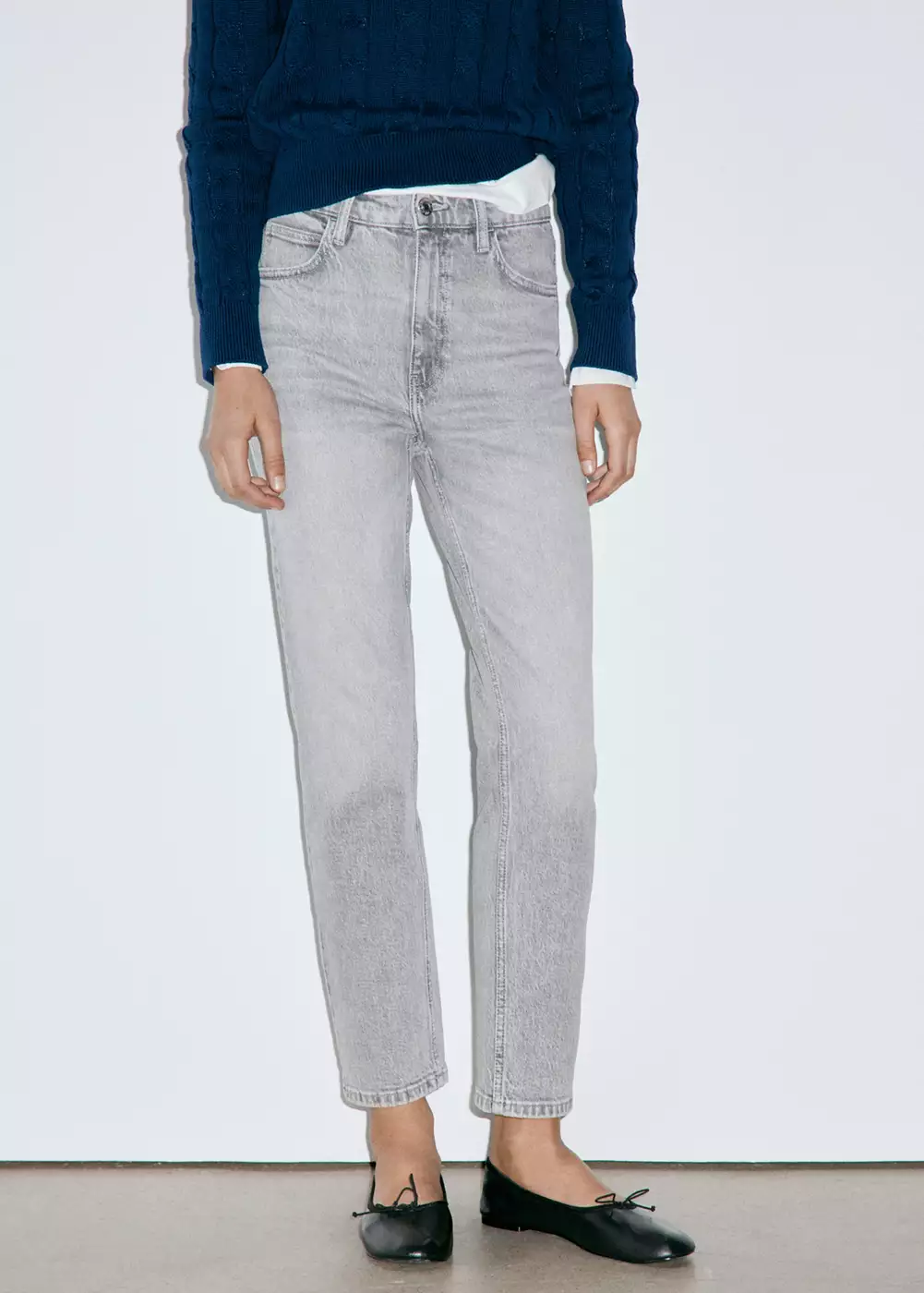 Jean Newmom confort taille haute, MANGO
