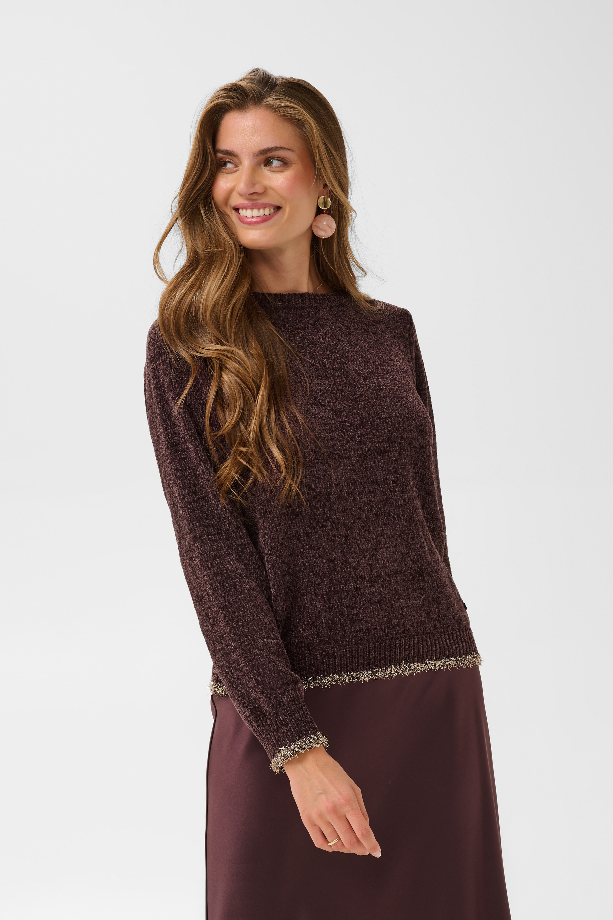 Pullover tricoté, CREAM